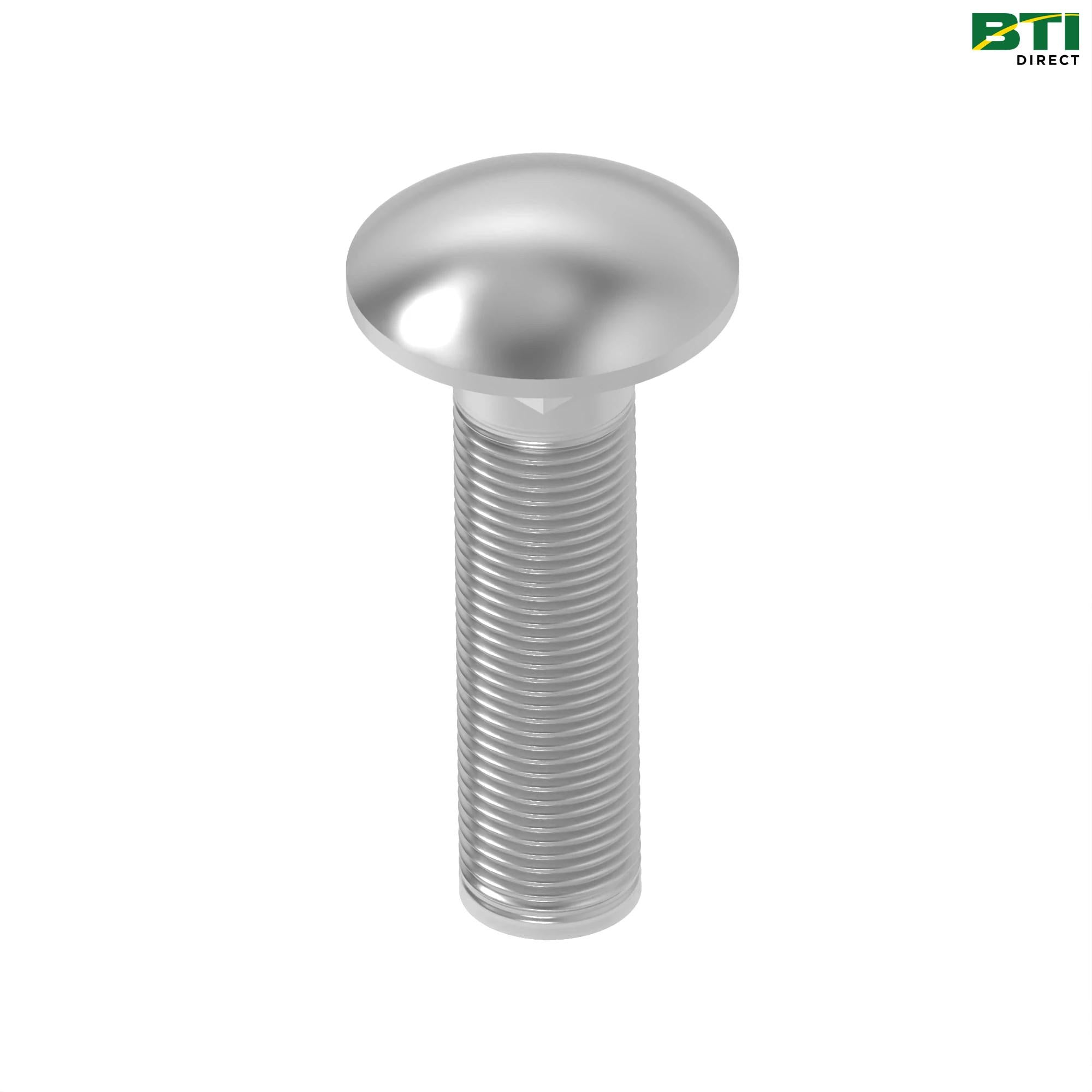 03H1628: Round Head Square Neck Bolt, 5/8" X 2-1/2"