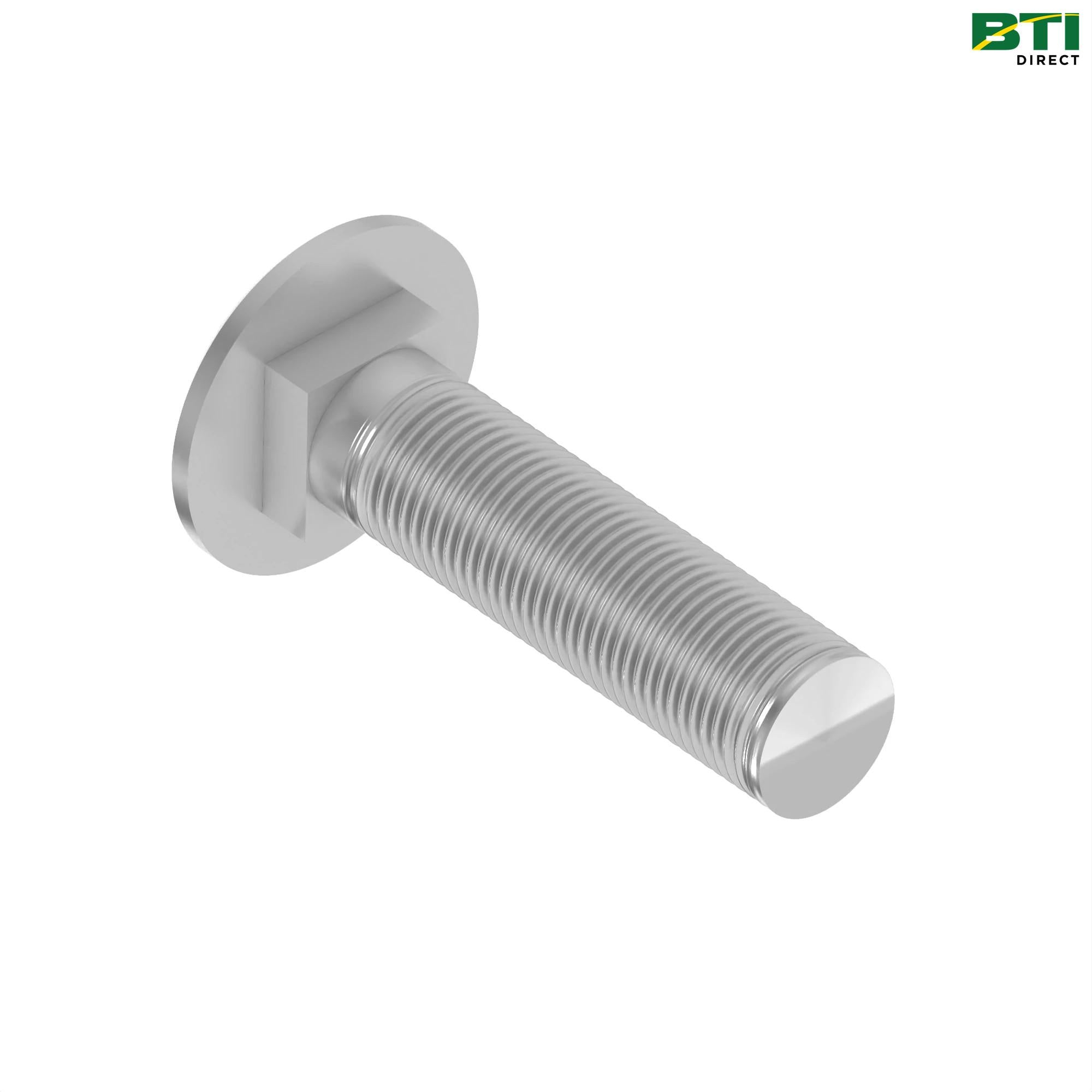 03H1628: Round Head Square Neck Bolt, 5/8" X 2-1/2"