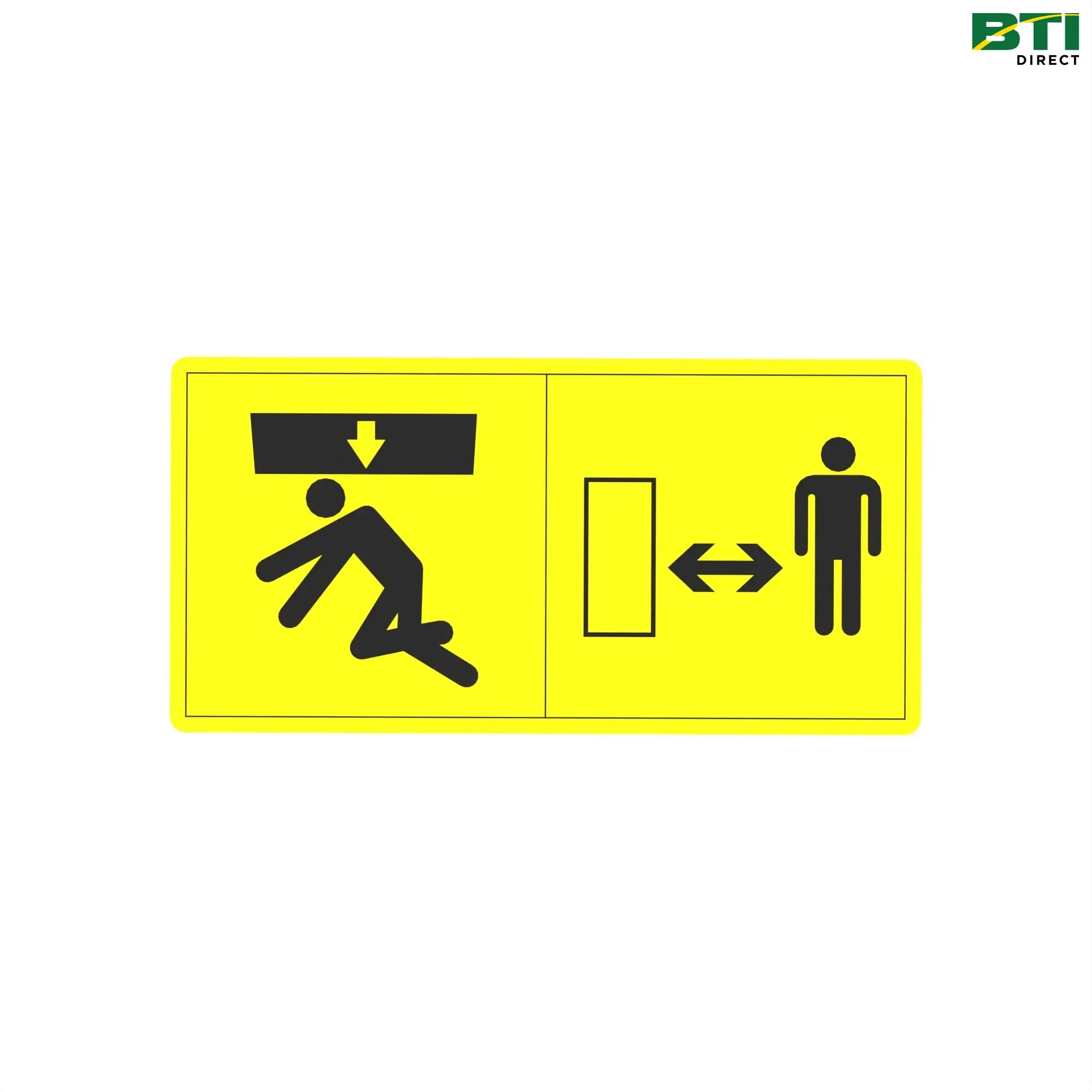 N315860: Crushing Horizontal Caution Decal