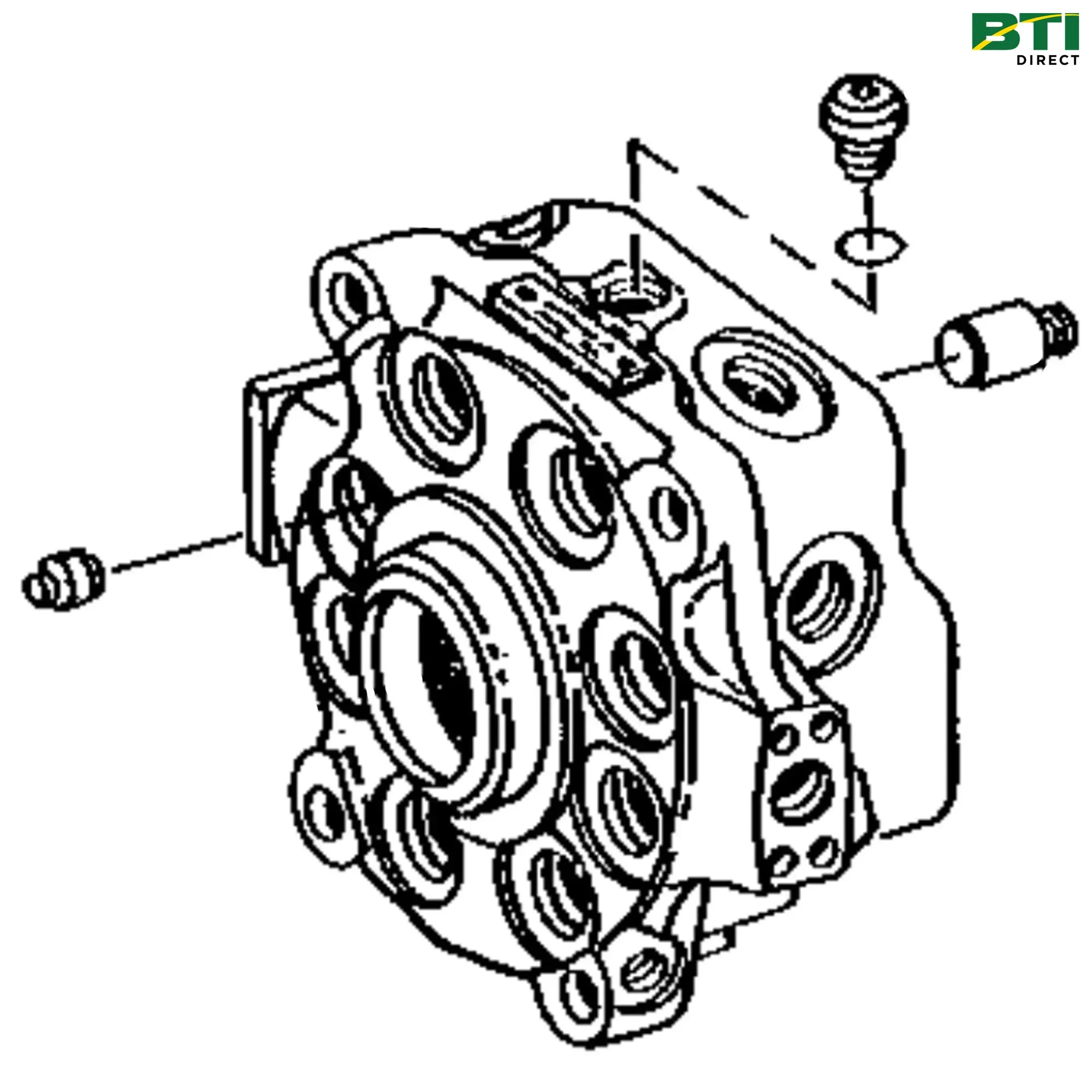 RE14740: REMAN Hydraulic Pump Housing (with Valves and Seats)