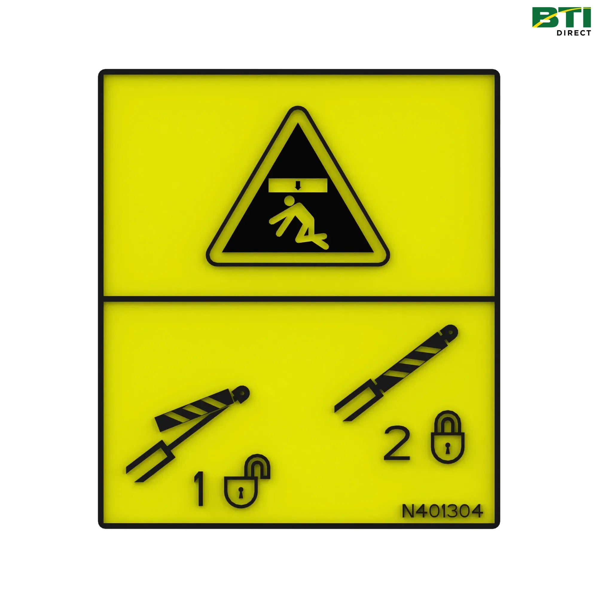 N401304: Safety Sign, Cylinder Lock