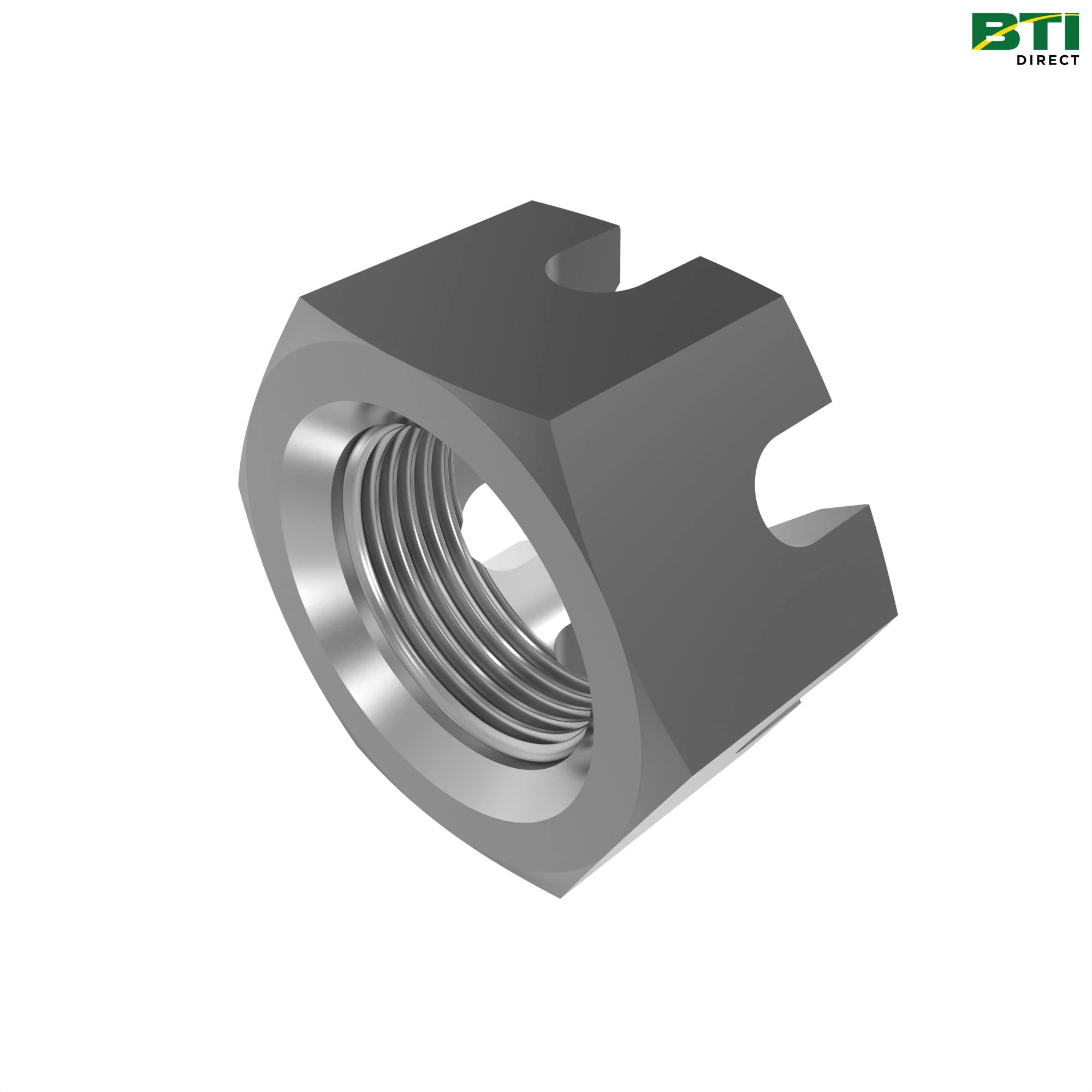 14H1020: Hexagonal Slotted Nut, 3/4"