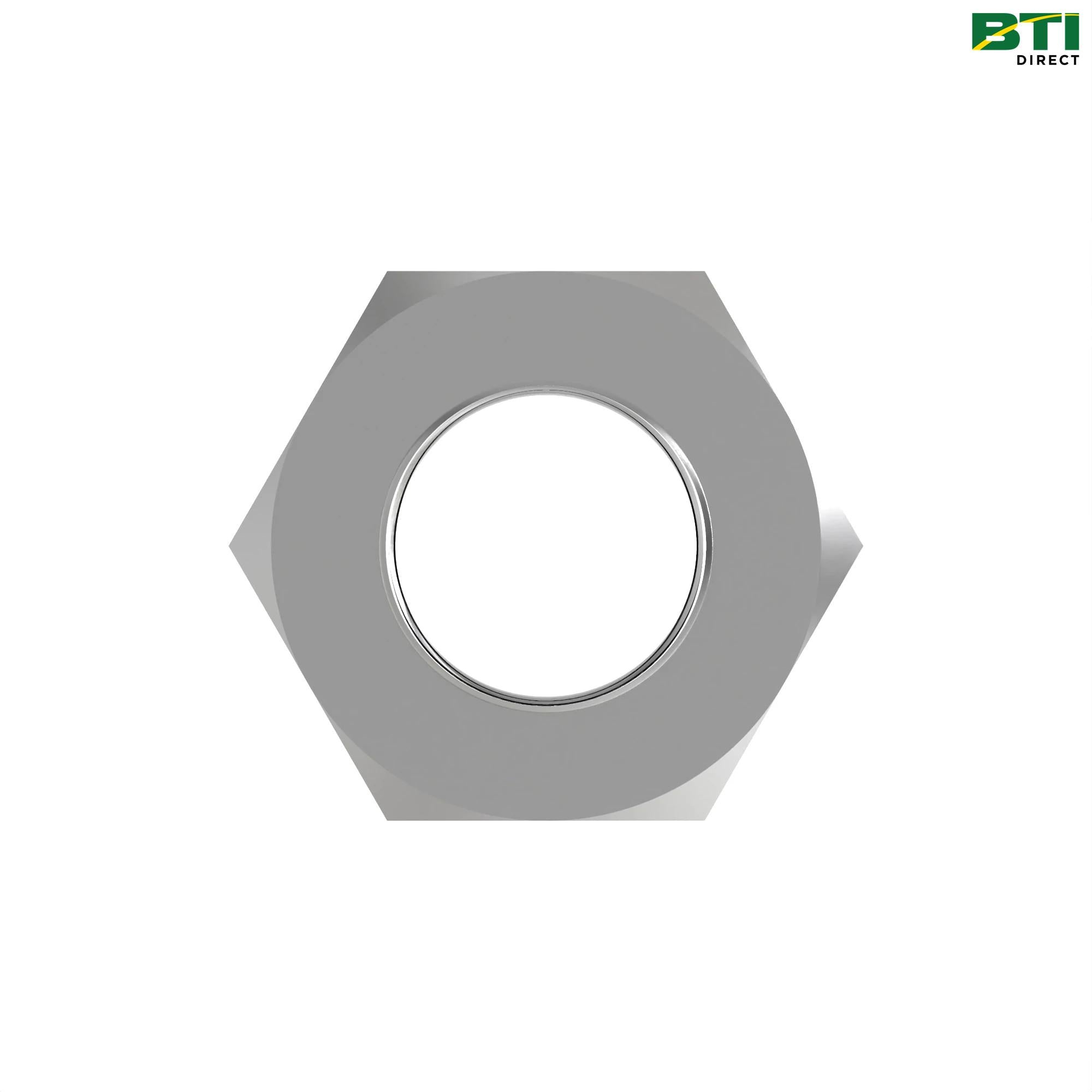 14H971: Hexagonal Jam Nut, 1/2"