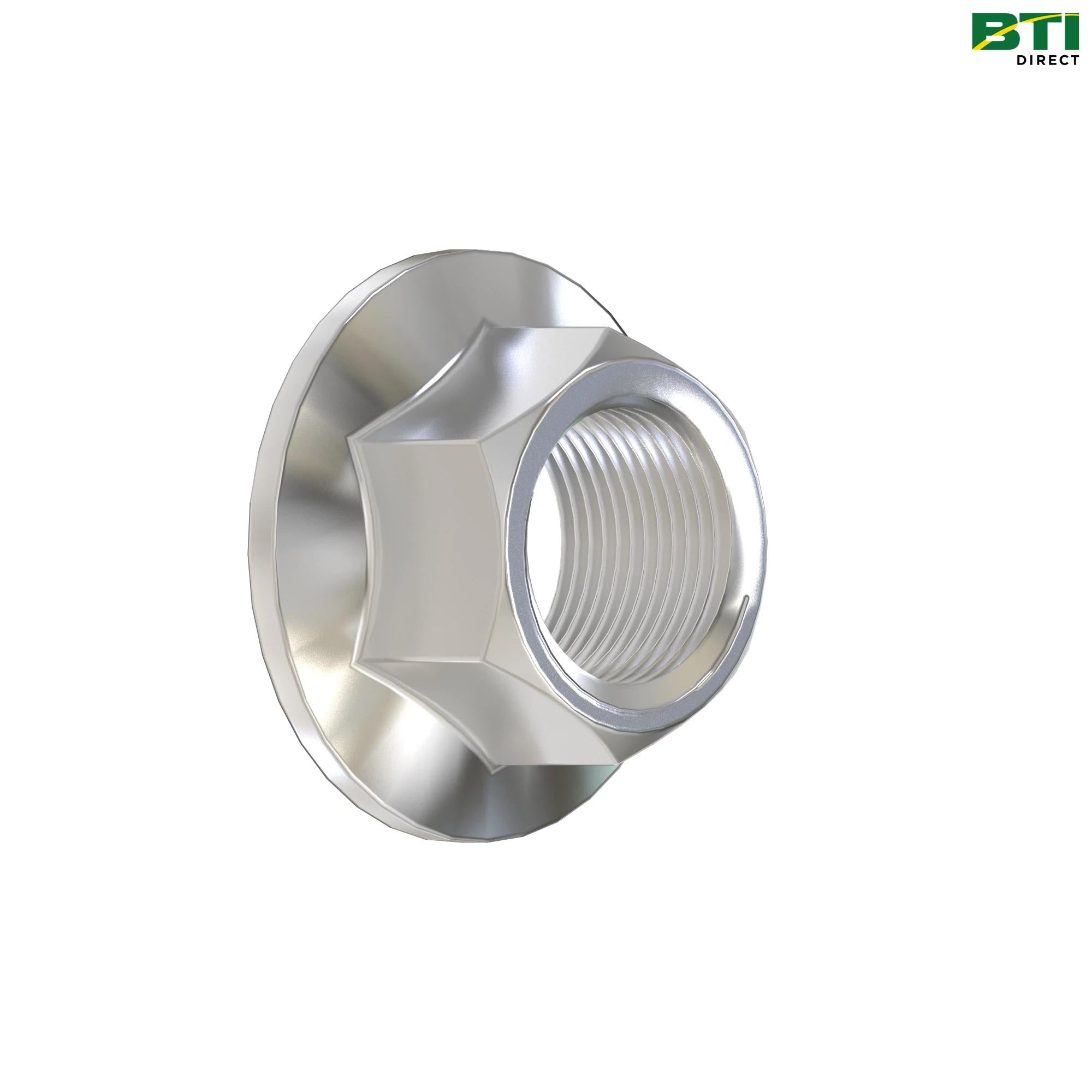 14M7573: Hexagonal Flange Self-Locking Nut, M8