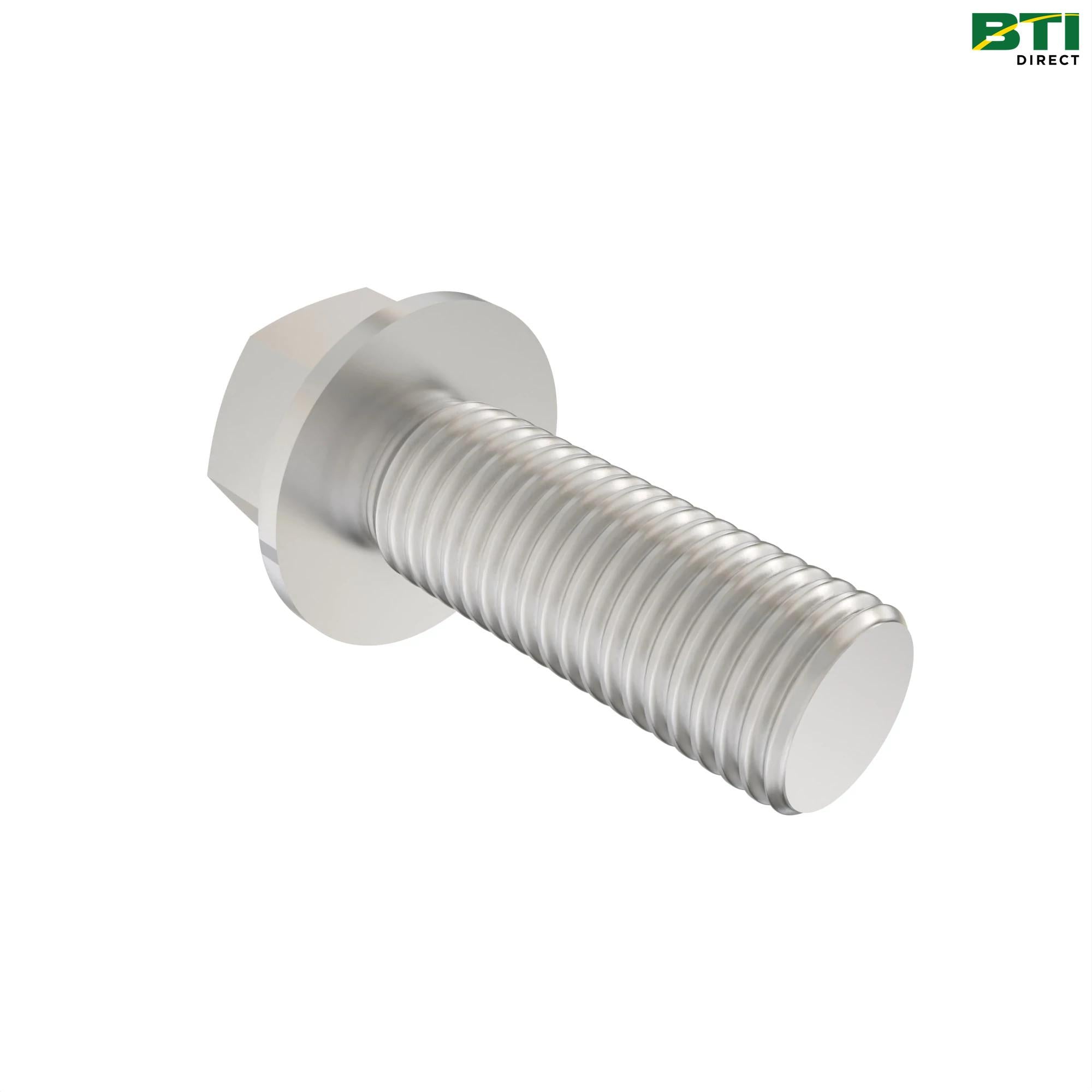 19H3411: Hexagonal Head Flanged Screw, 3/8" X 1-1/8"