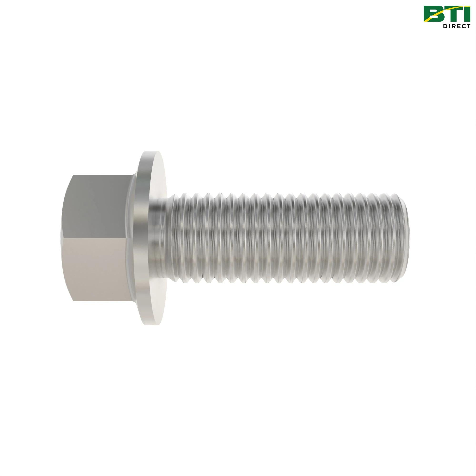 19H3411: Hexagonal Head Flanged Screw, 3/8" X 1-1/8"