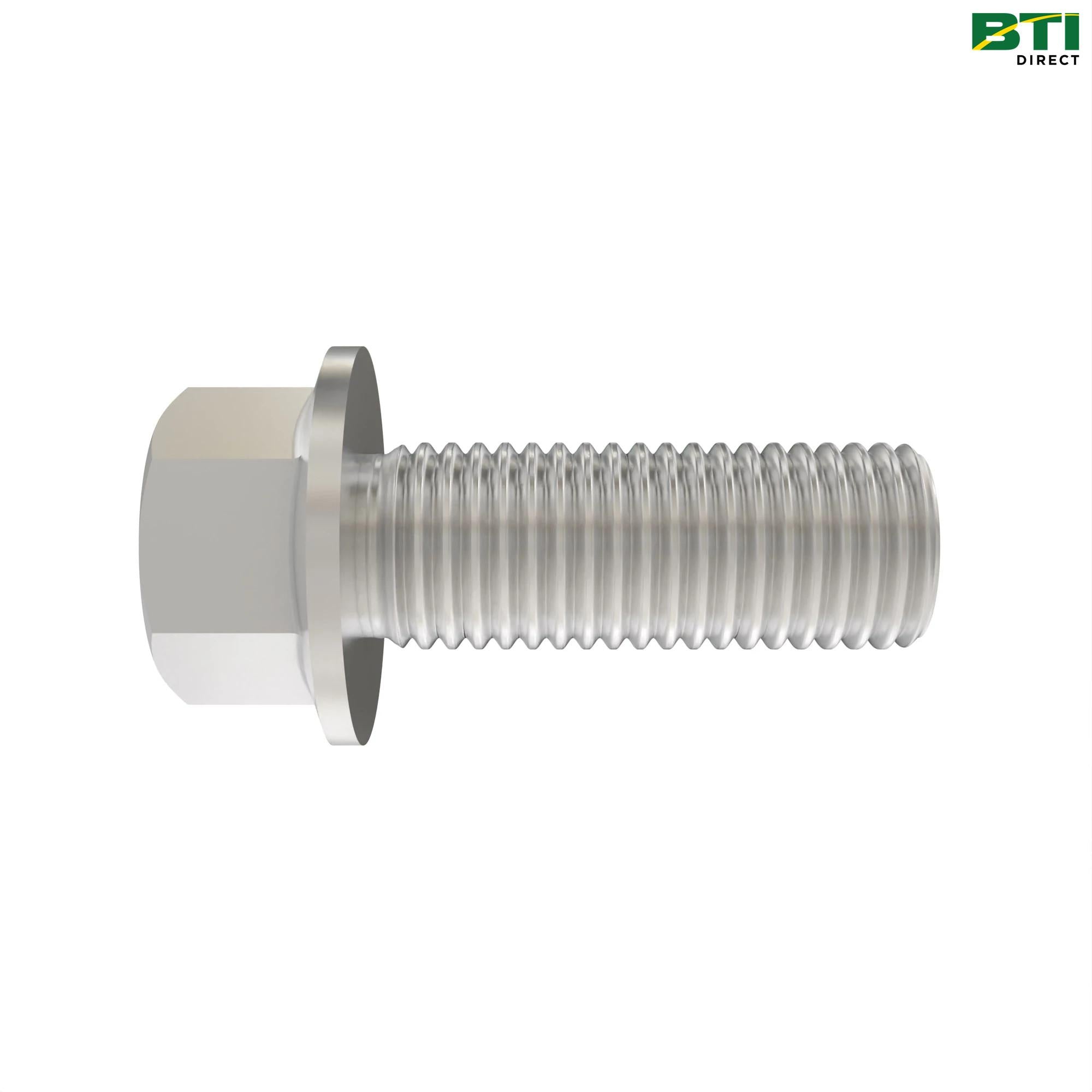 19H3411: Hexagonal Head Flanged Screw, 3/8" X 1-1/8"