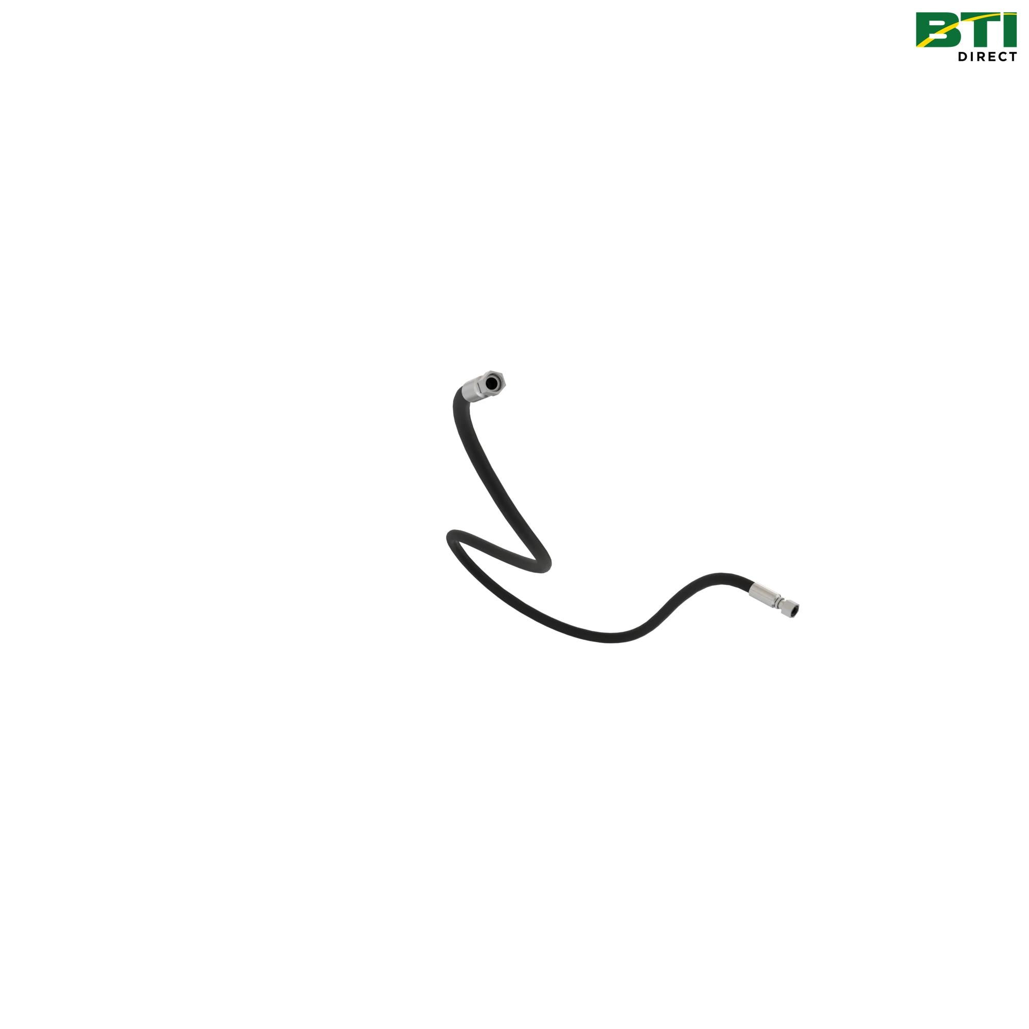 AN374038: Motor Case Drain Hydraulic Hose, Left Side