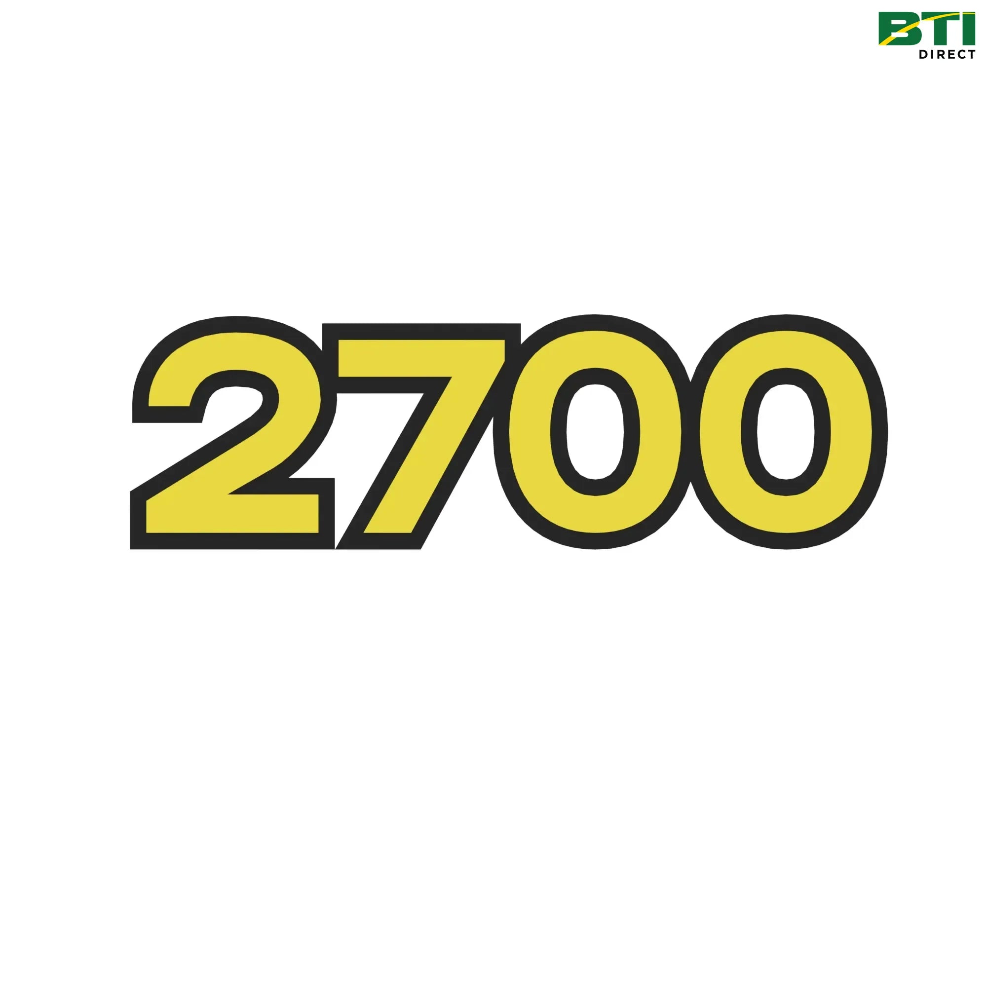 N262543: Model Number 2700 Label