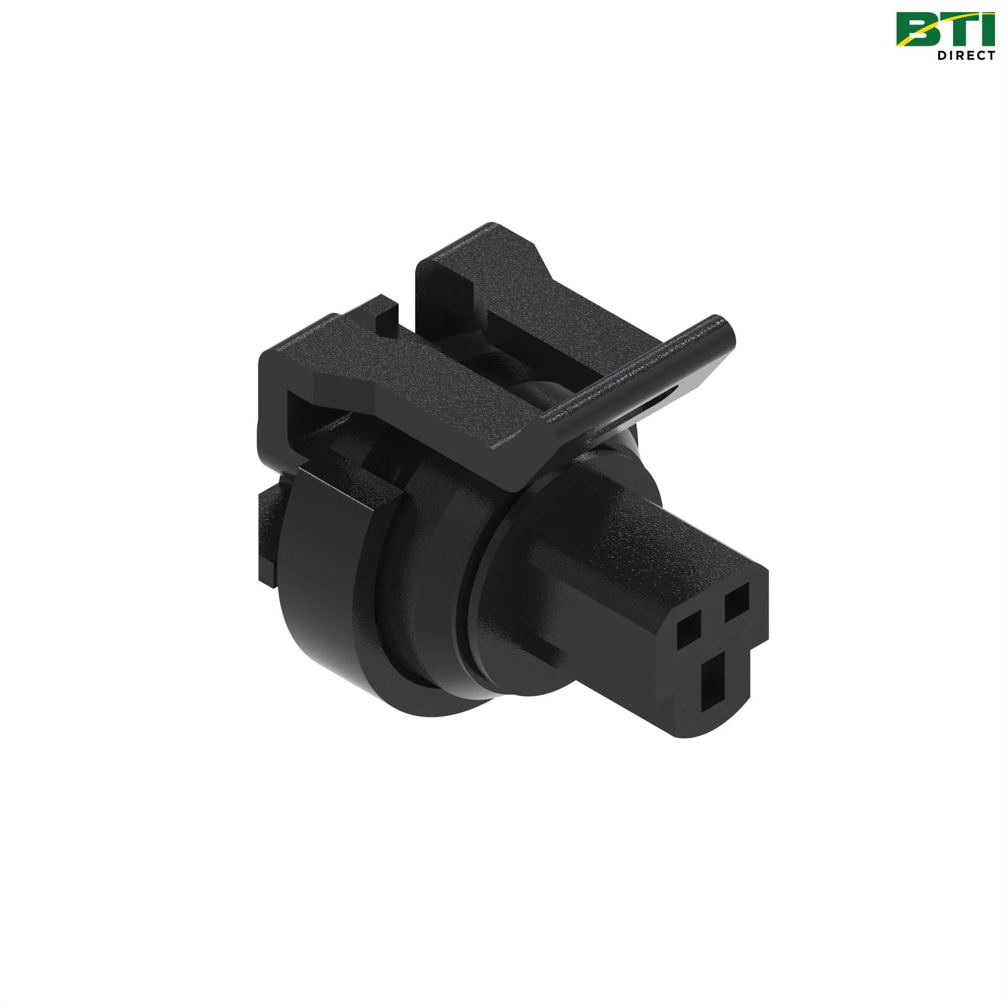 57M8625: Black External Electrical Connector Housing, 3 Cavities