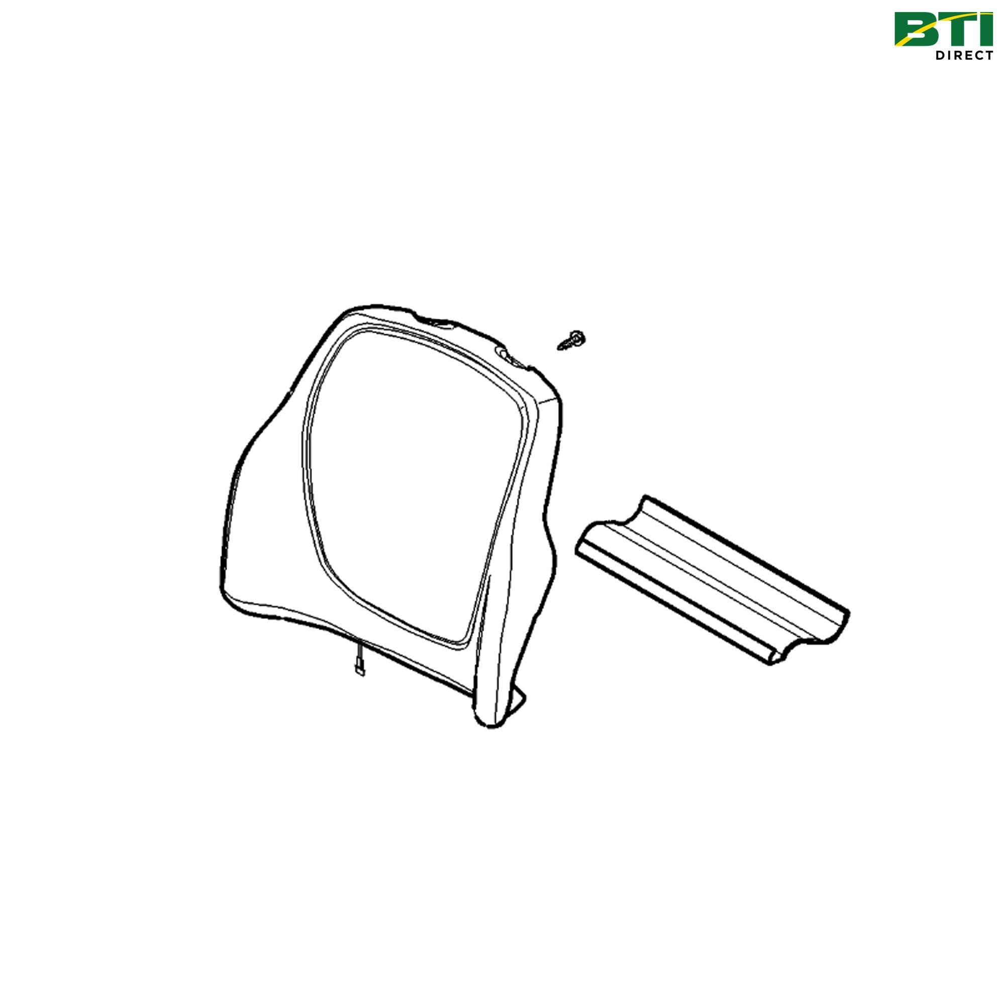 AL230557: Leather Seat Backrest Cushion