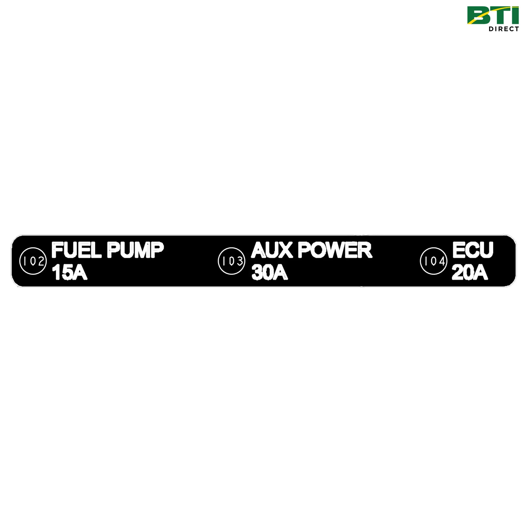 N312153: Fuse Label