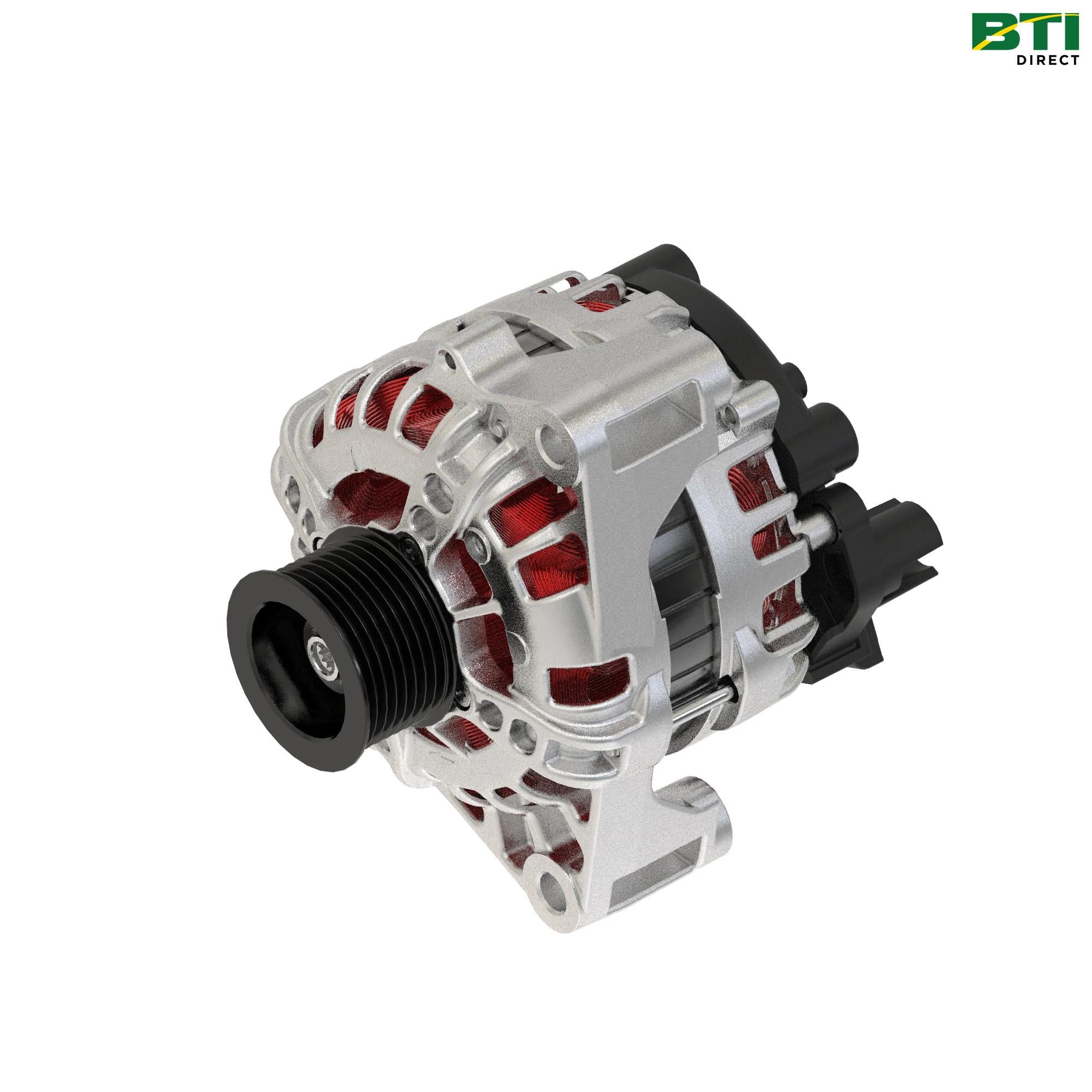 AL219434: Internal Fan Alternator with Pulley, 14 Volts, 90 Amp