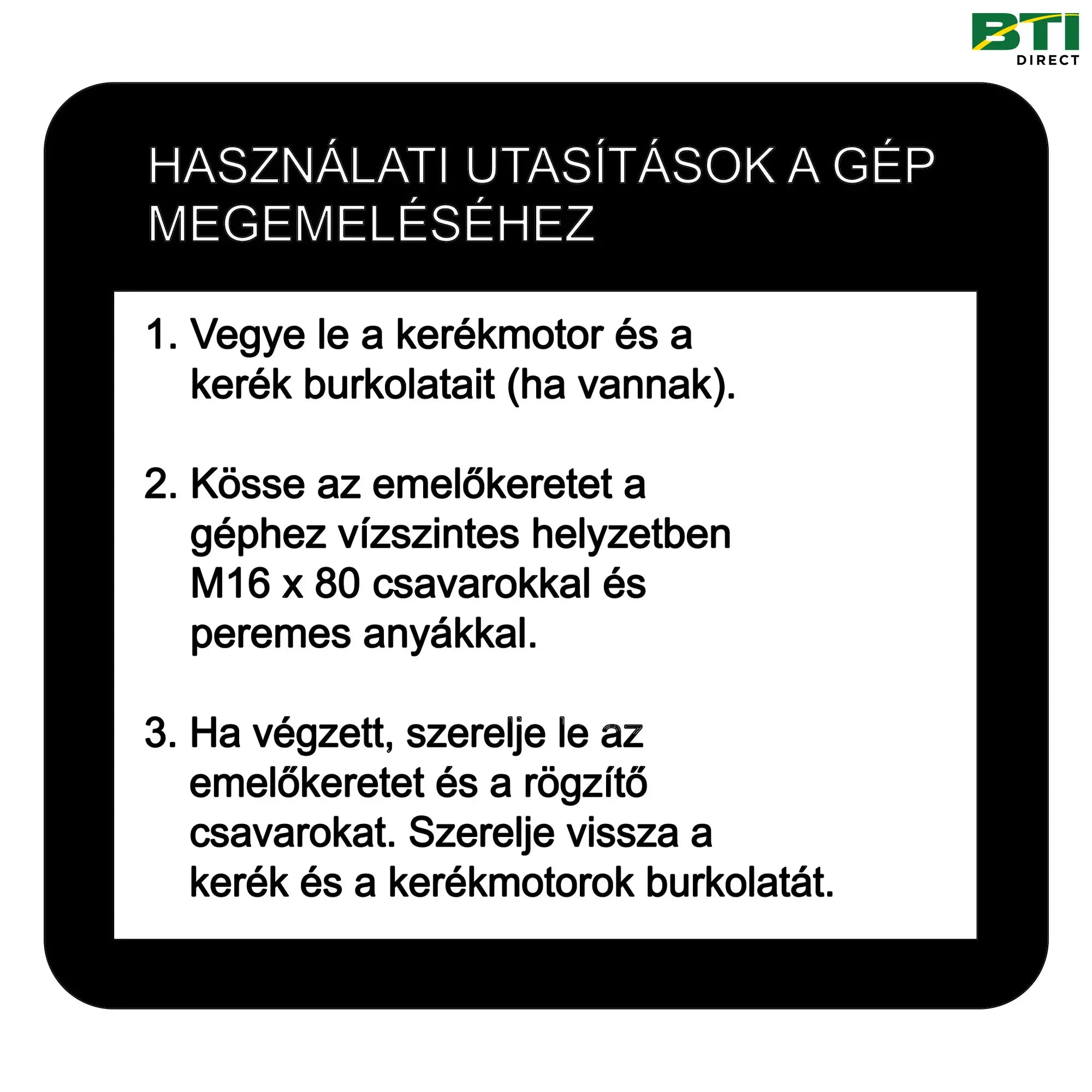 N307946: Jacking Insert Label, Hungarian