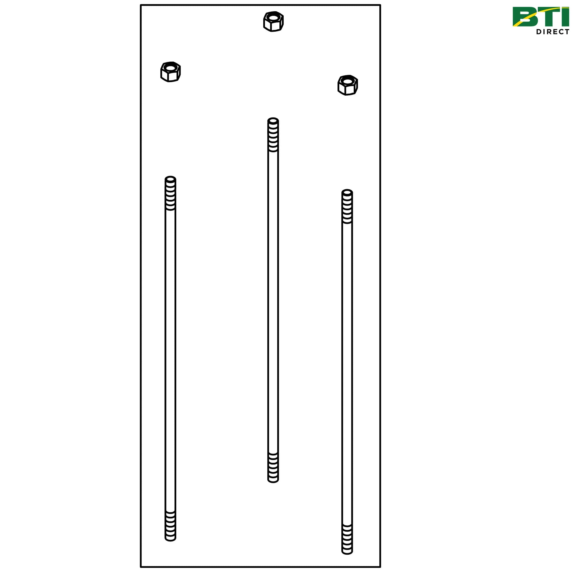 RE283443: 6-Section Valve Stud Kit, M8 X 355