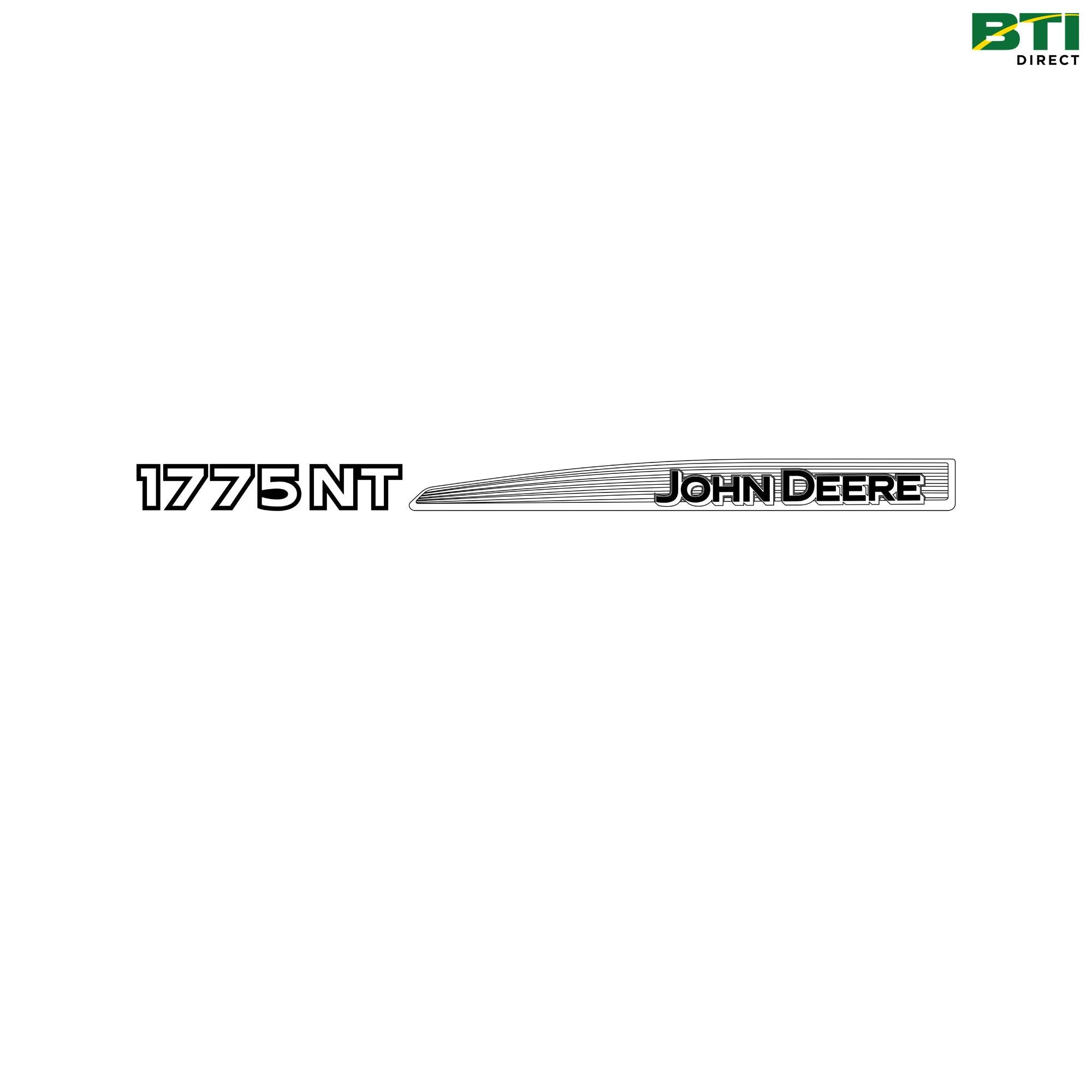 A109952: John Deere 1775NT Model Label, Left Side