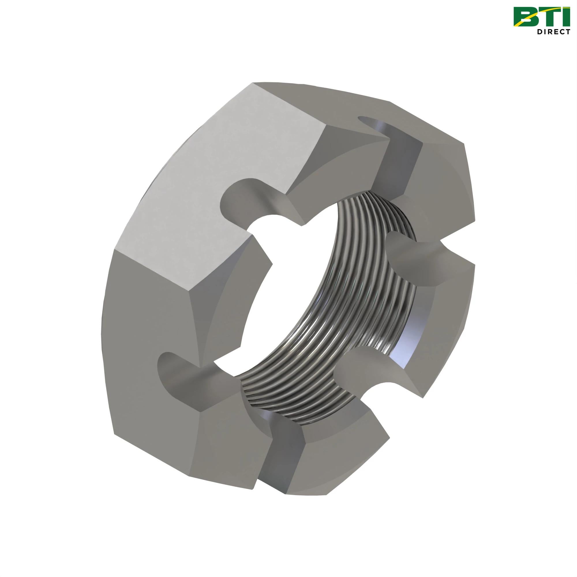 A115039: Hexagonal Slotted Nut, 2-1/4"