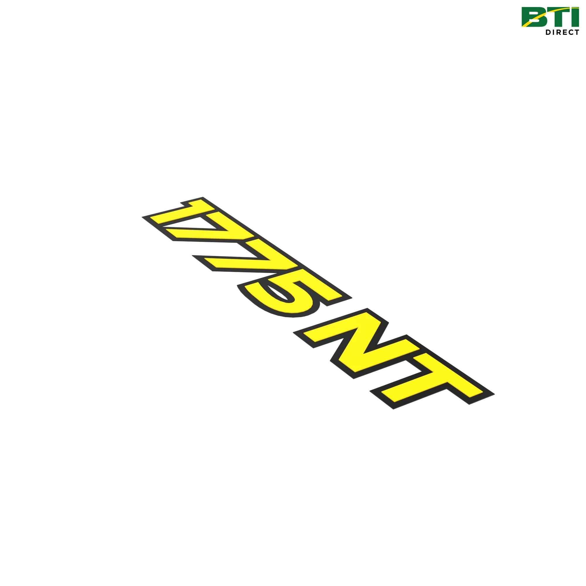 A126866: 1775NT Model Label, Left Side