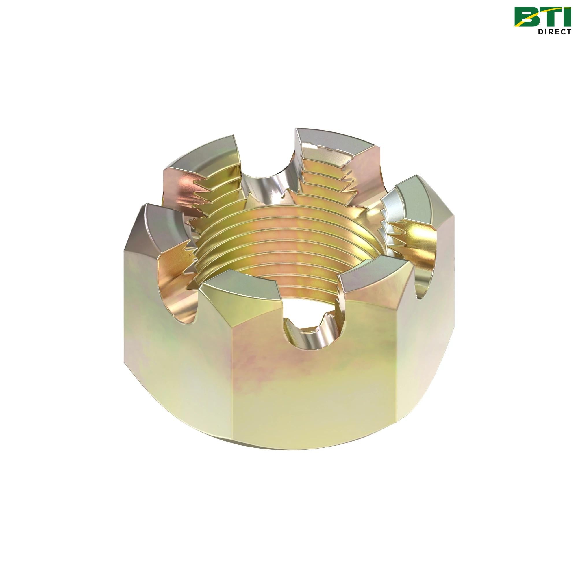 A4821R: Hexagonal Slotted Lock Nut, 0.562"