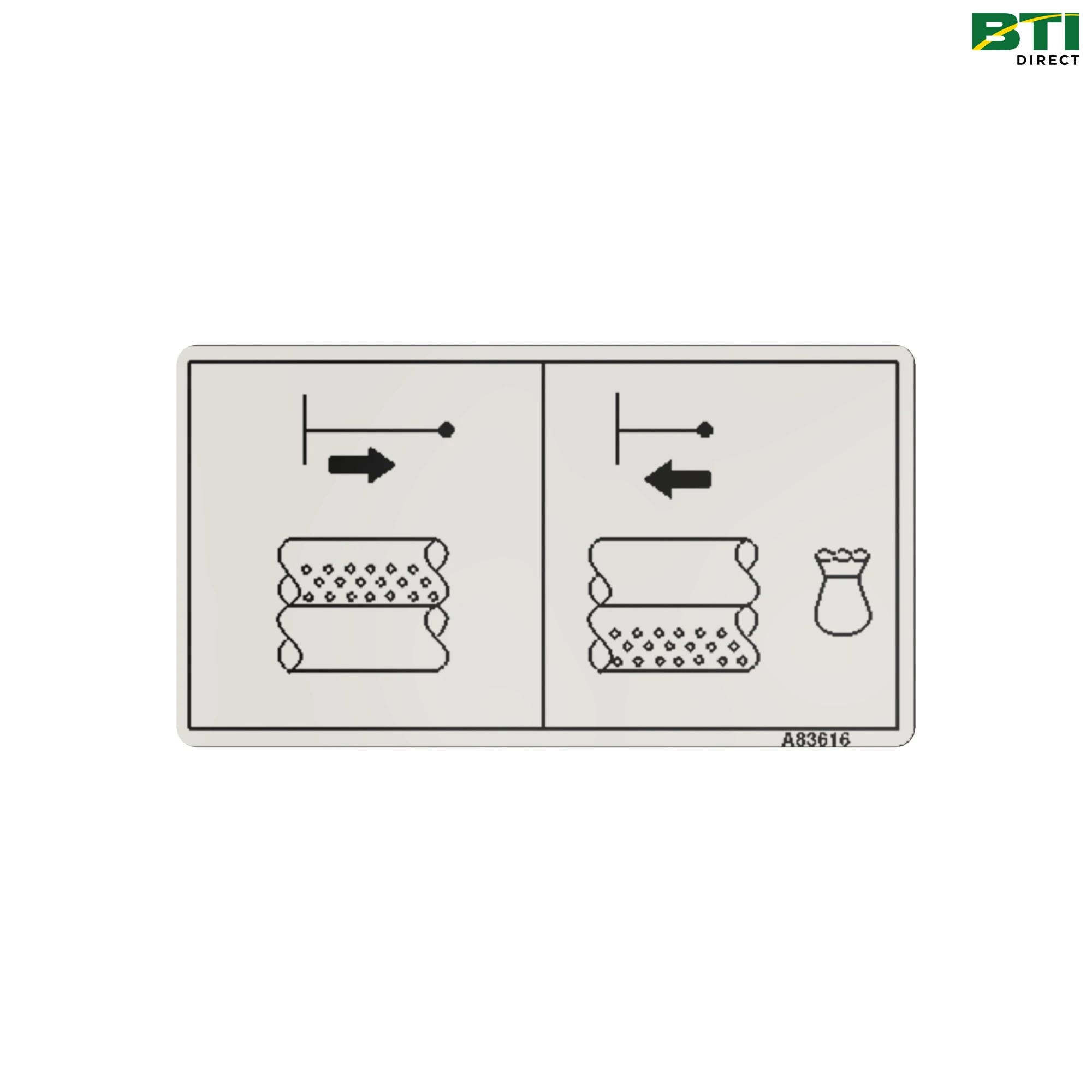 A83616: Hydraulic Flow Section, Text Free Label