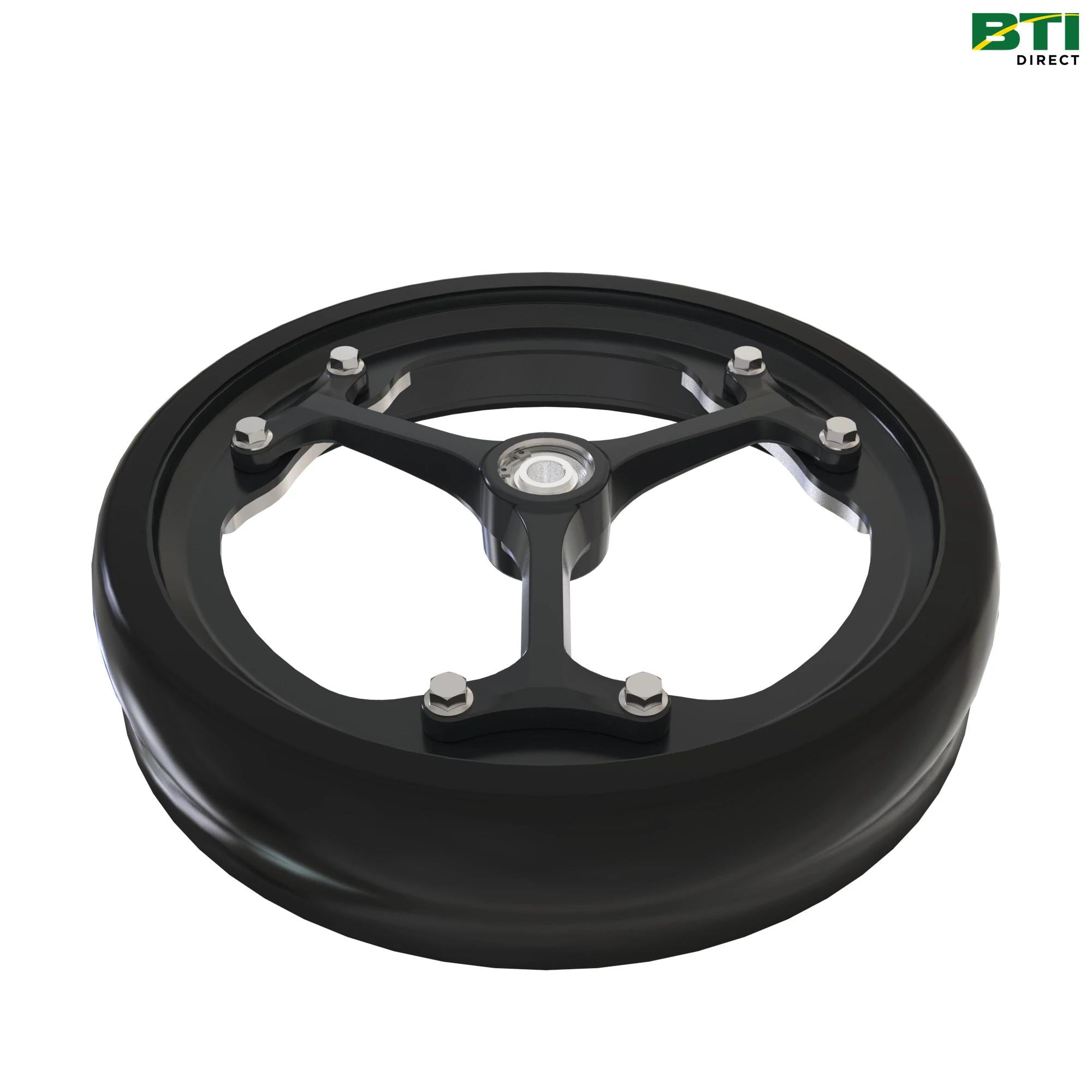 AA110983: Heavy-Duty Spoked Gauge Wheel Assembly