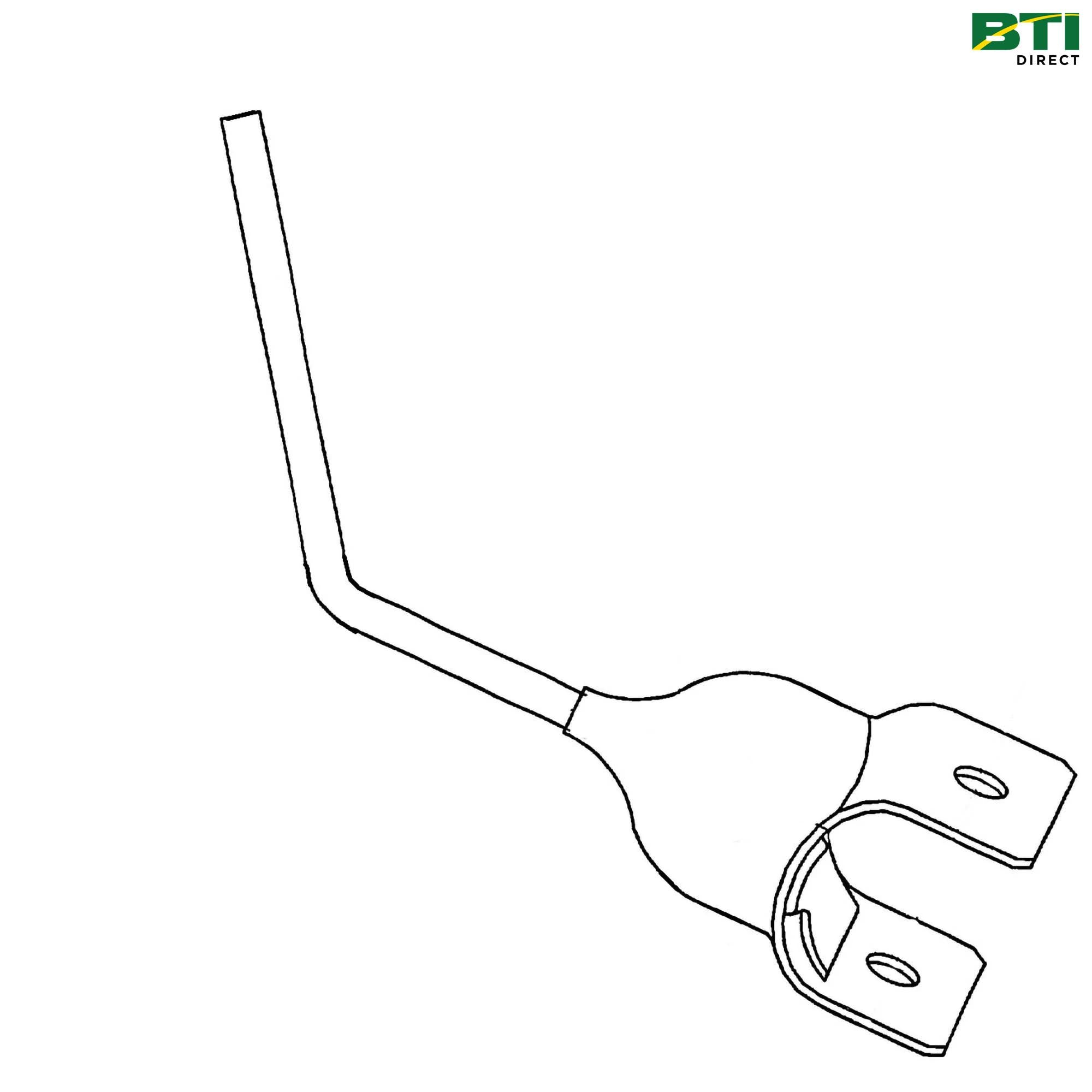AE47715: Rubber Coated Tooth Bar Tine, Right Side