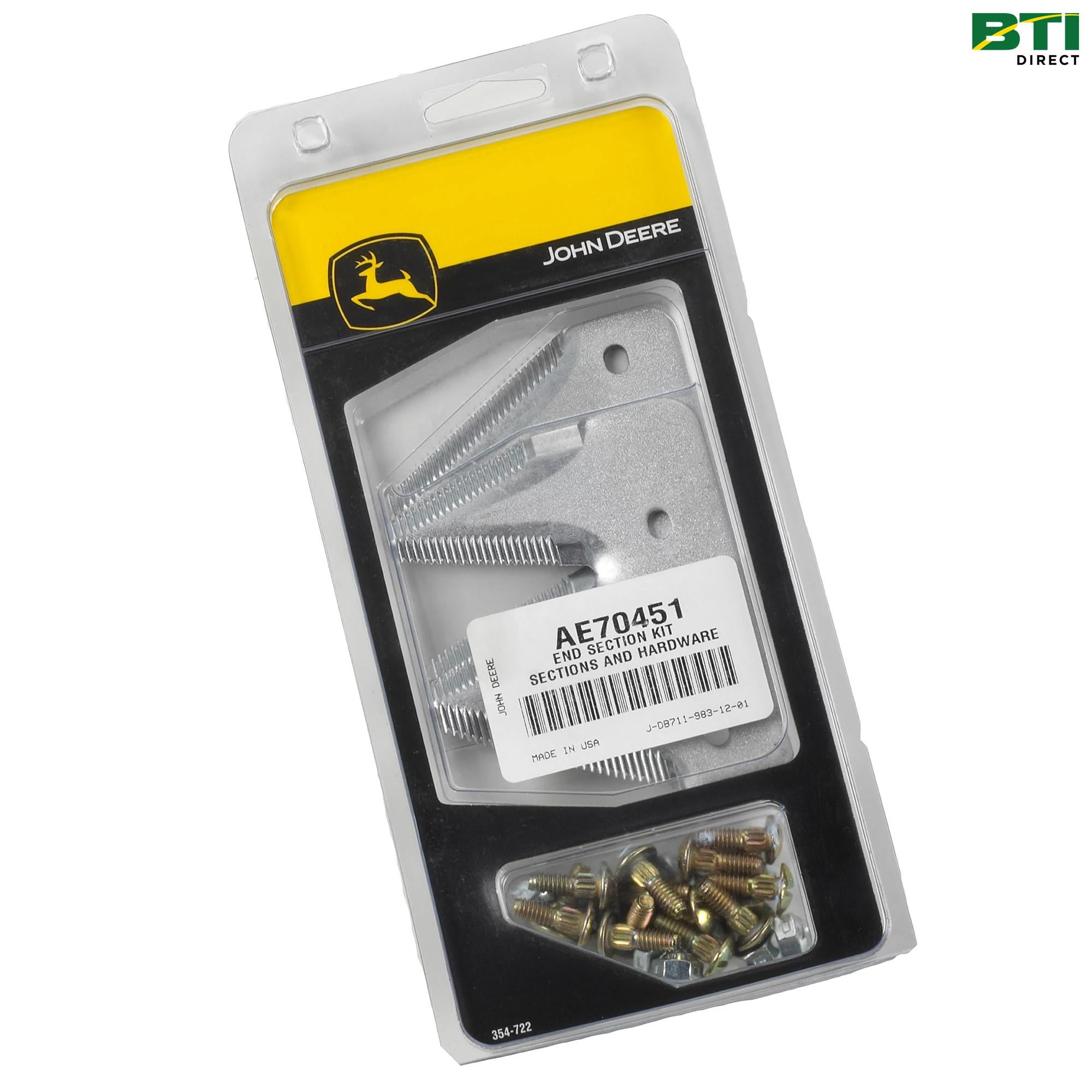 AE70451: Knife End Section and Hardware Kit