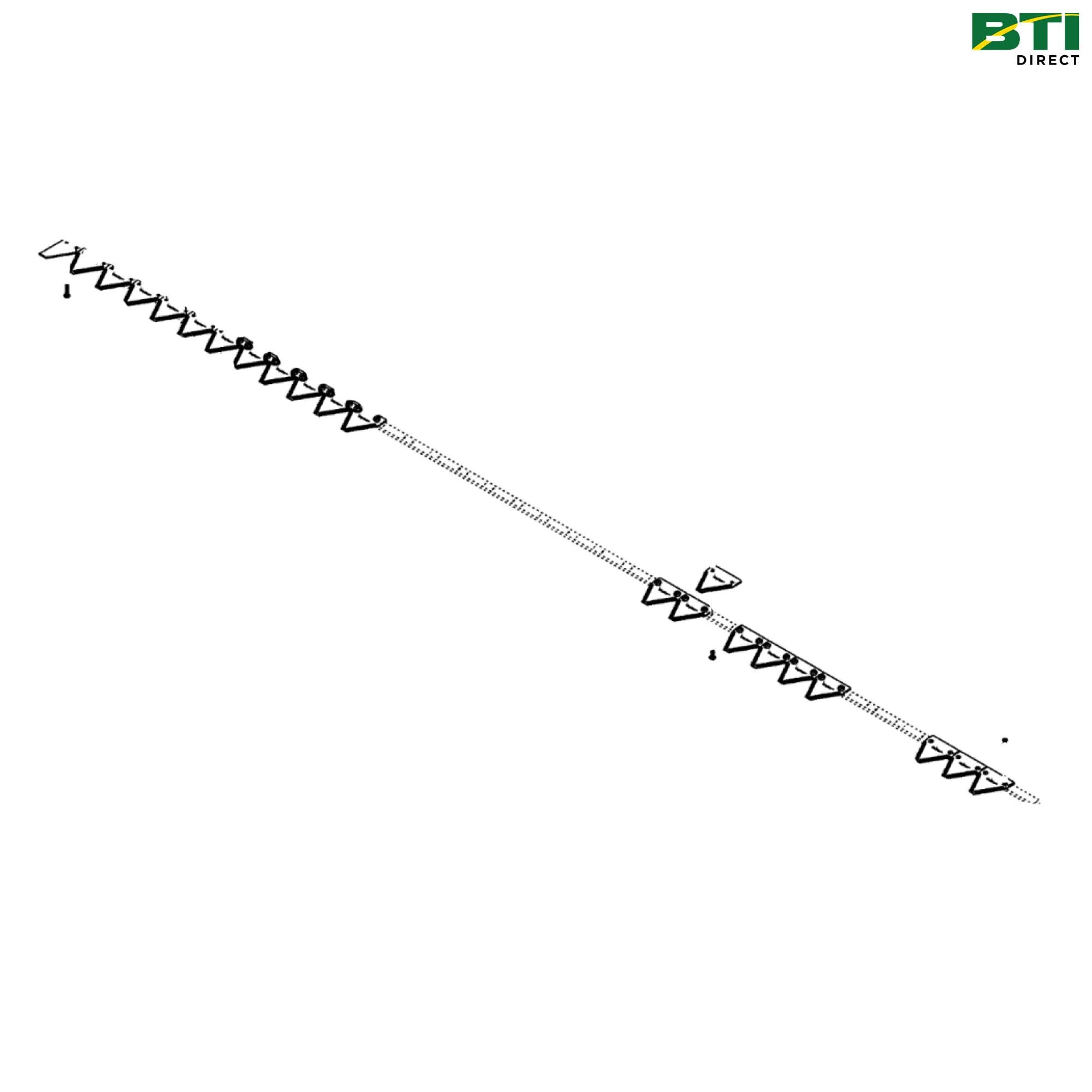 AFH215264: Right Side Cutterbar, 9 Serrations per Inch