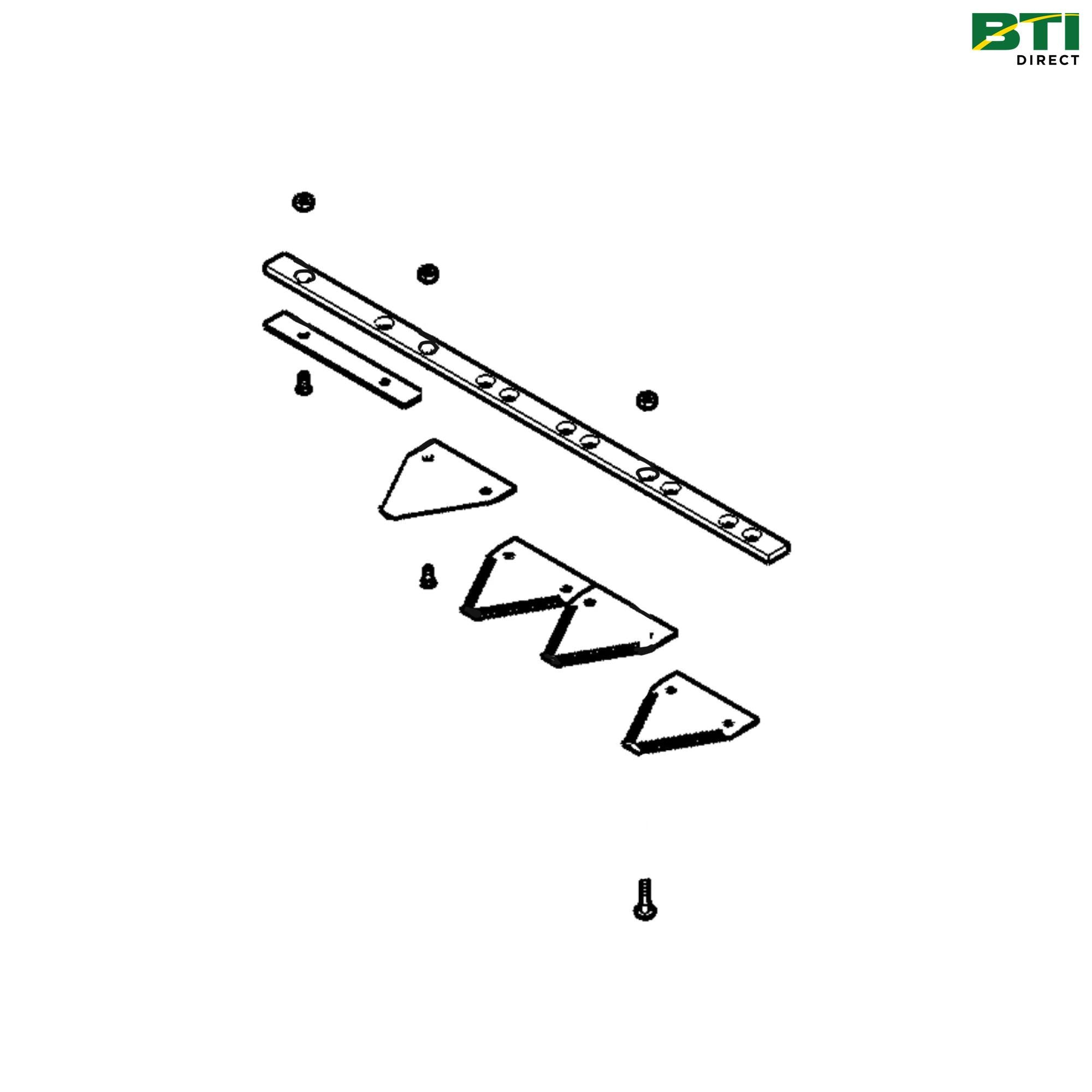 AFH215271: Left Side Fine Tooth Cutterbar, 9 Serrations per Inch