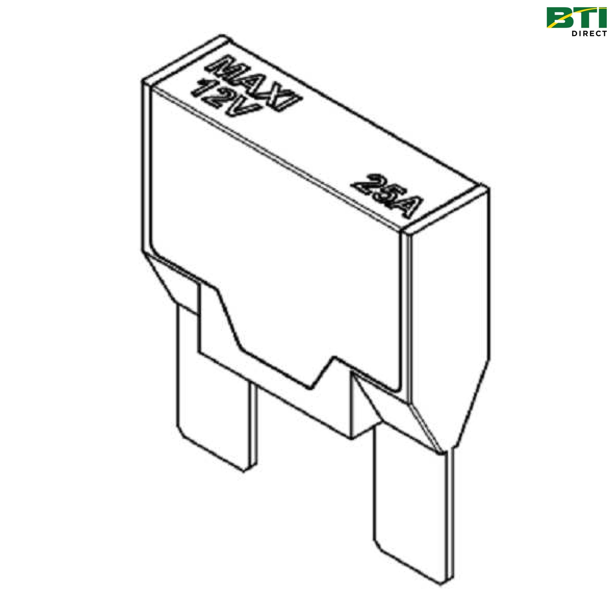 AFH216156: Maxi Fuse, 25 Amperes