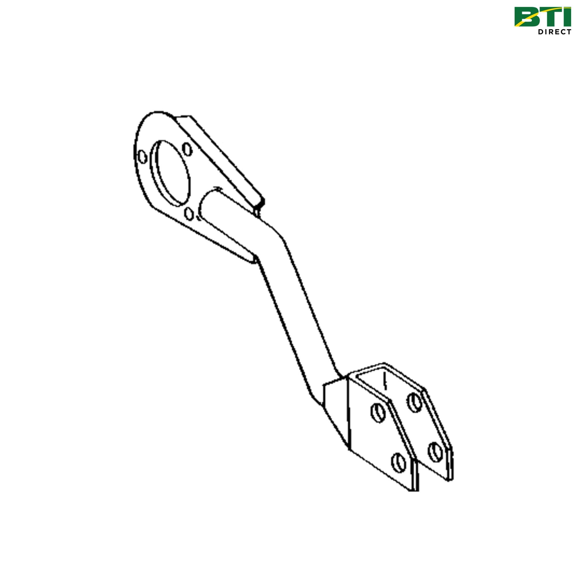 AH116965: Right Side Shoe Pitman and Shaft Pitman Arm