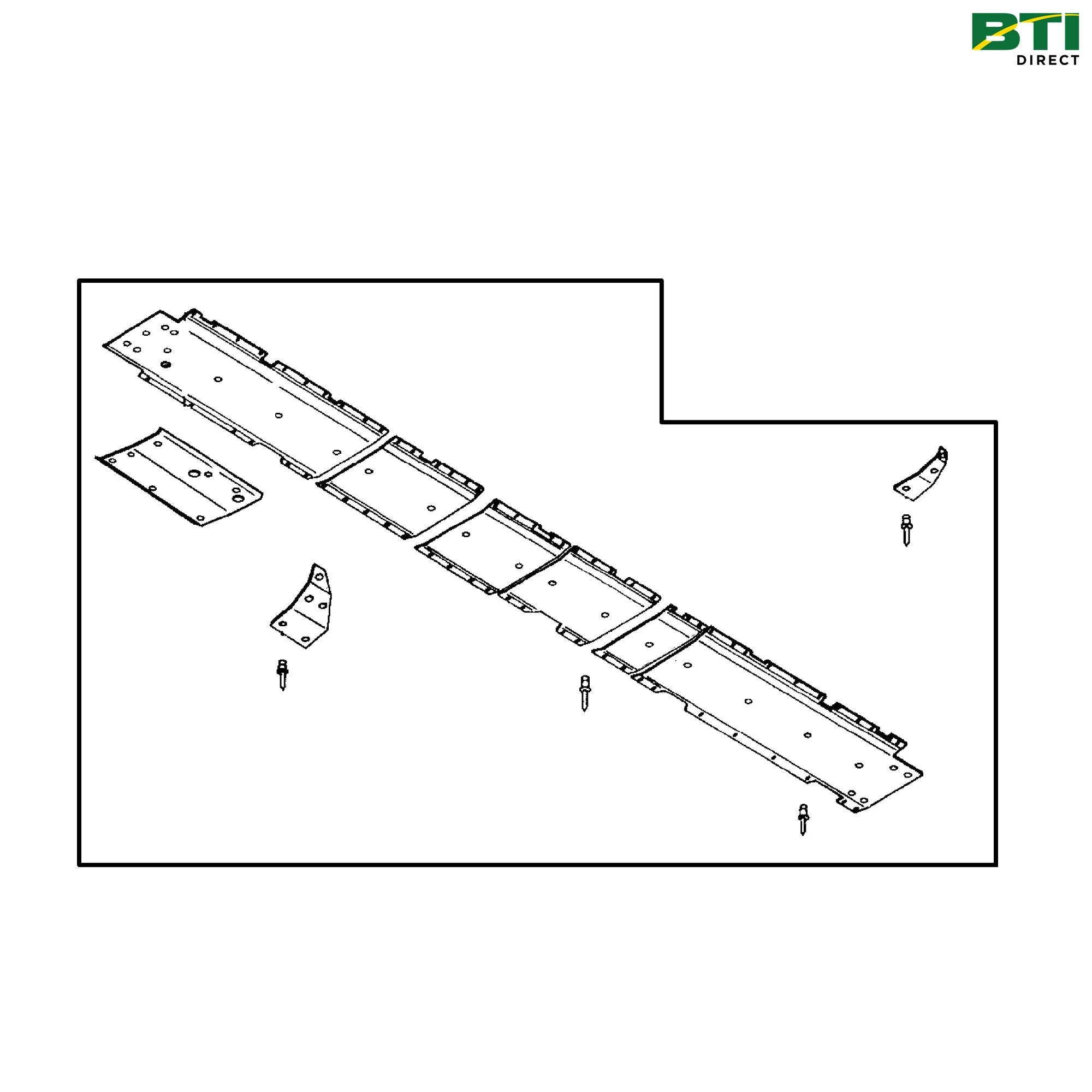 AH144168: Complete Poly Skid Shoes Kit, 15 Feet