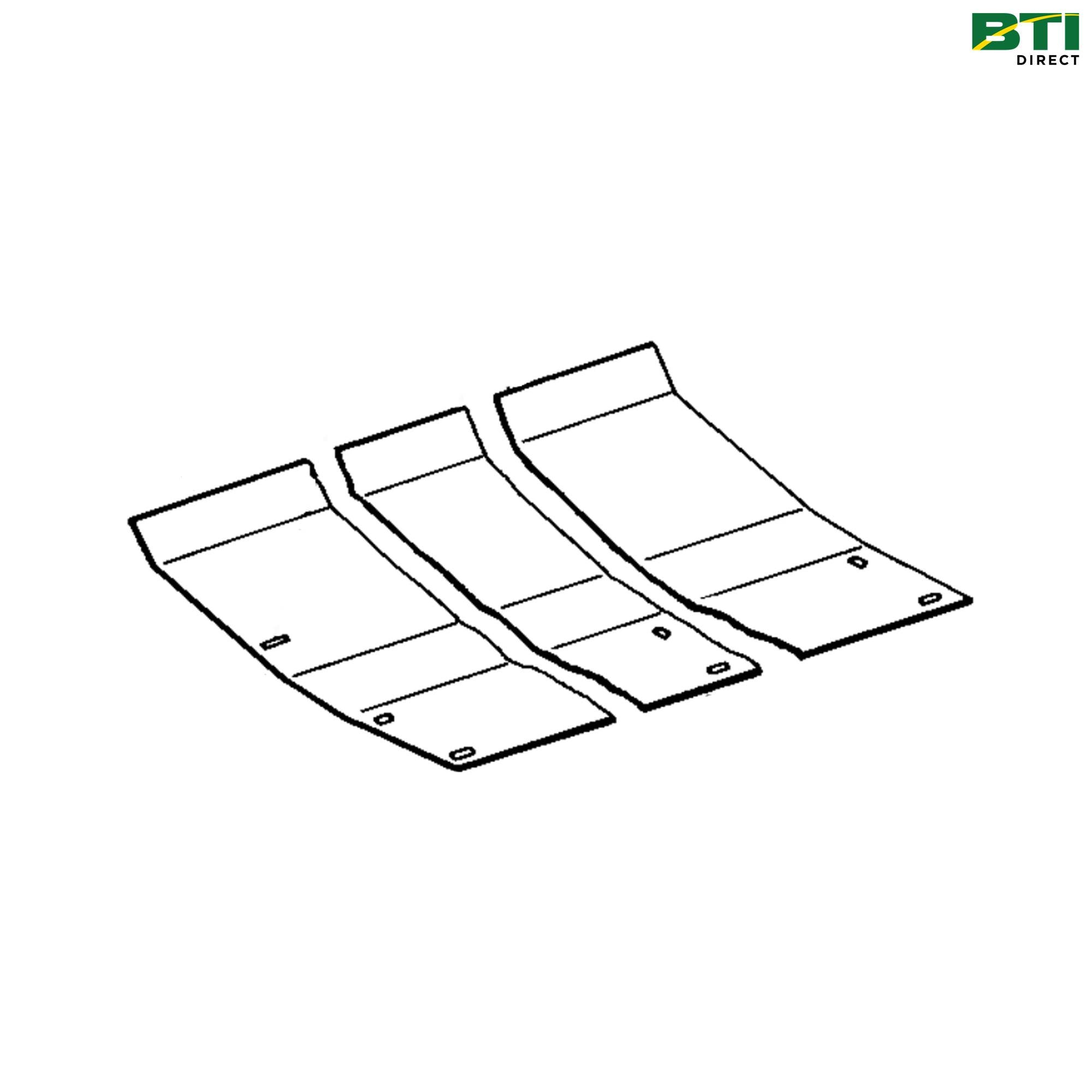 AH151631: Left Side Cutting Platform Seal Sheet