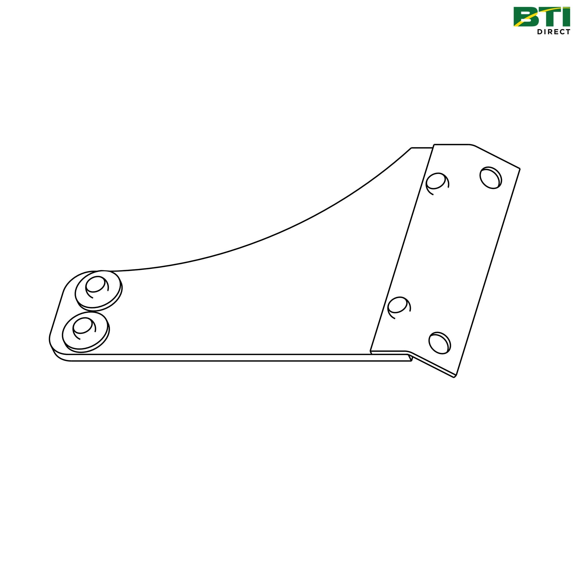 AH214923: Sidehill Cleaning Shoe Deflector, Right Side