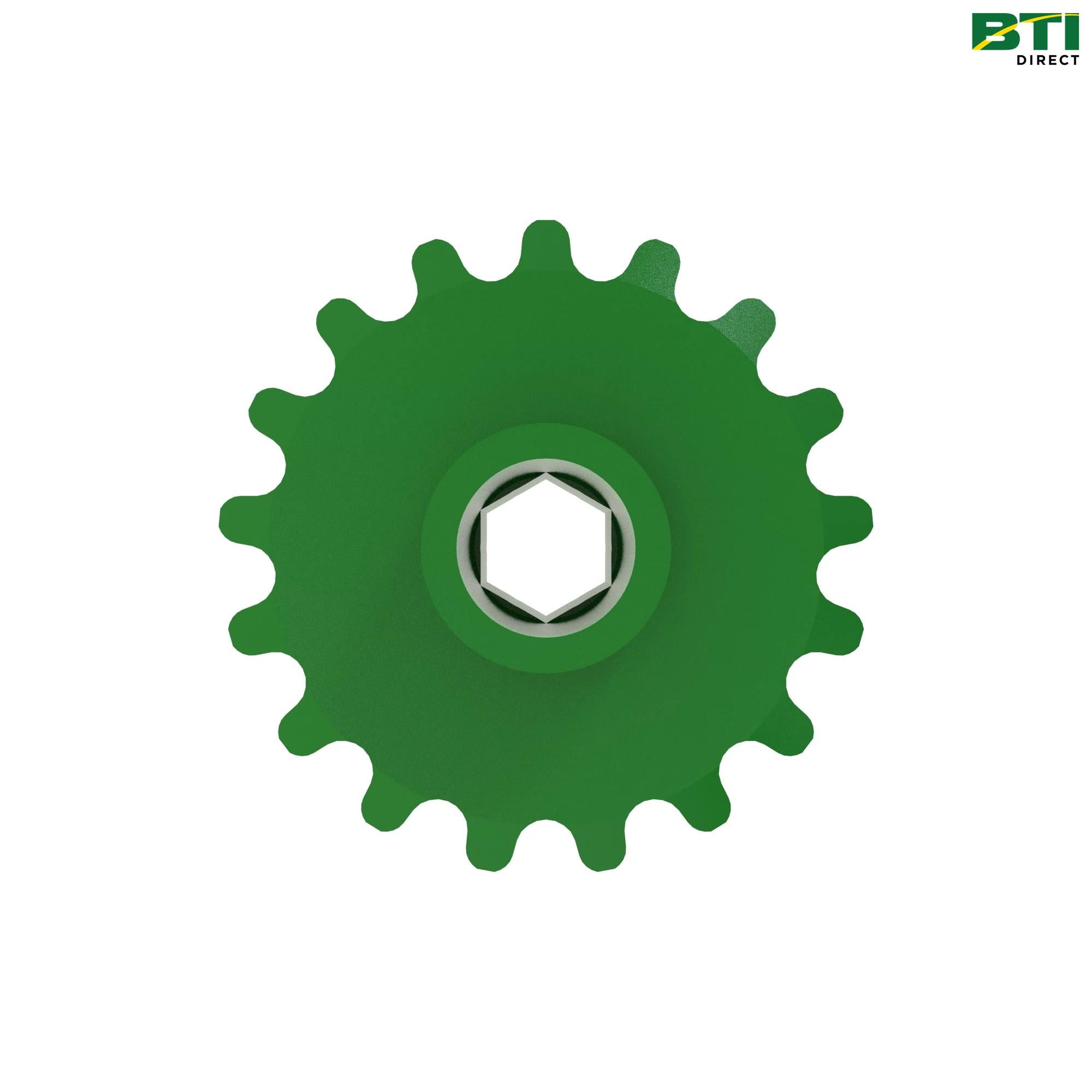 AH89631: Left Double Drive Sprocket, 12 and 17 Teeth