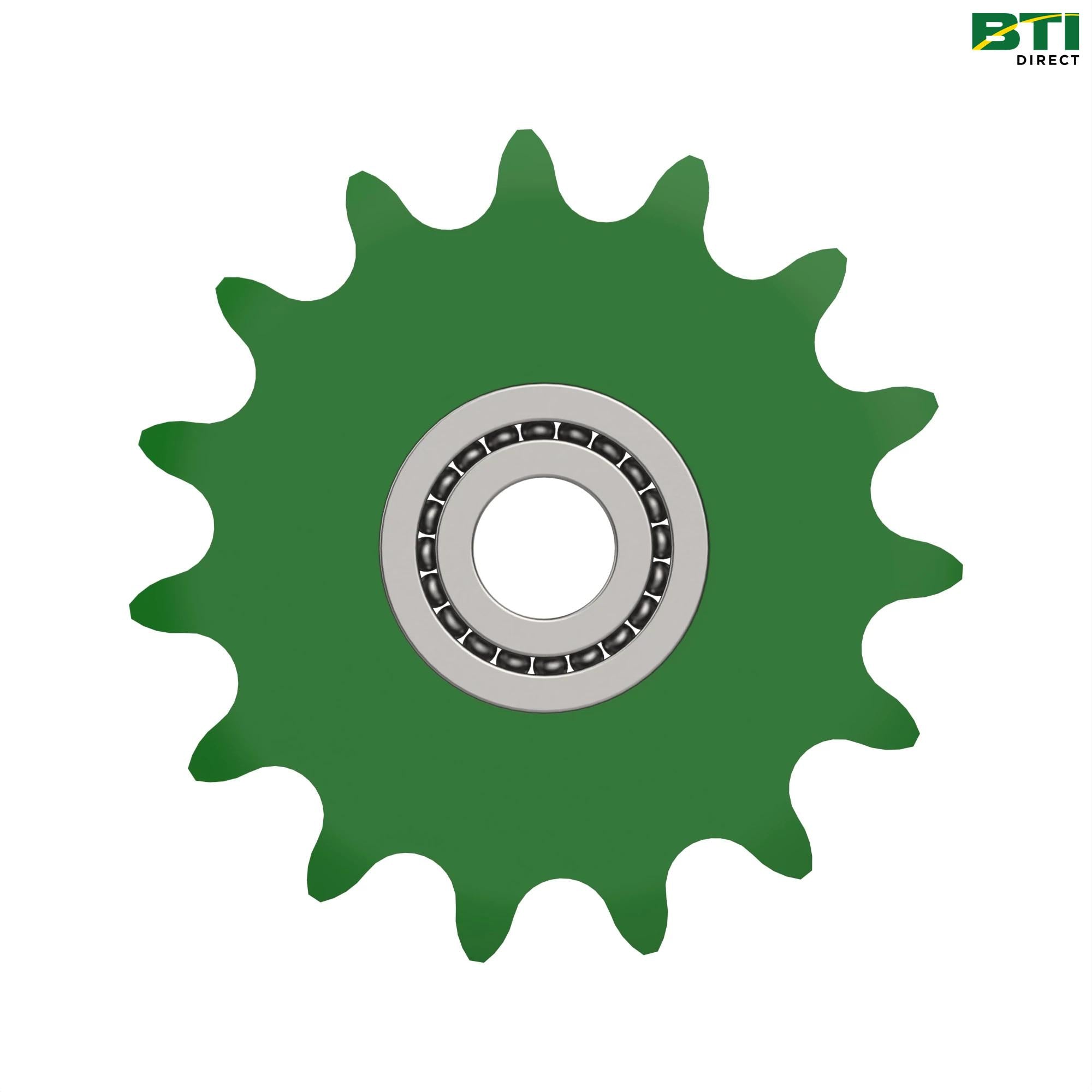 AKK37914: Wrap Clutch Idler Sprocket with Bearing, 15 Teeth