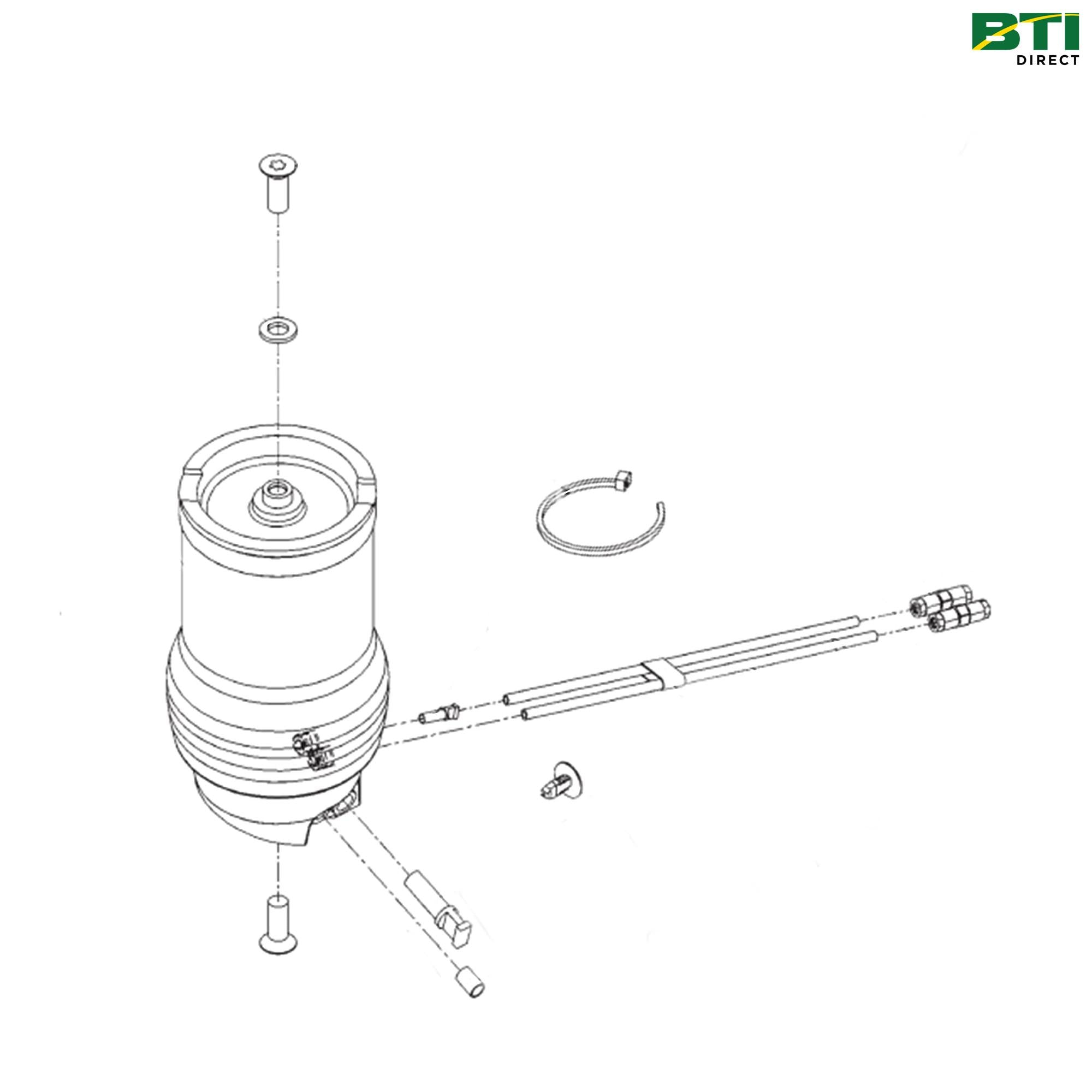 AL166455: Operator's Seat Suspension Spring