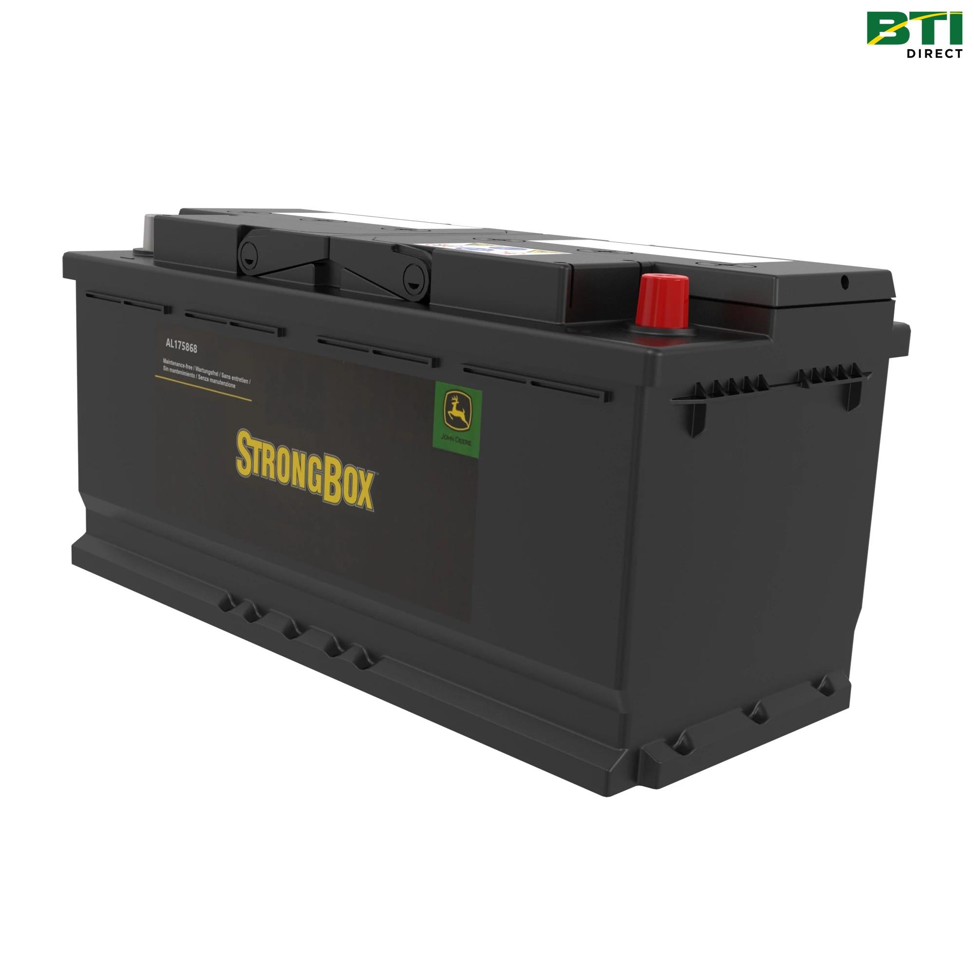 AL175868: 12 Volt Battery, Wet Charged, 110 Ah, 850 CCA, H9/LN6 BCI