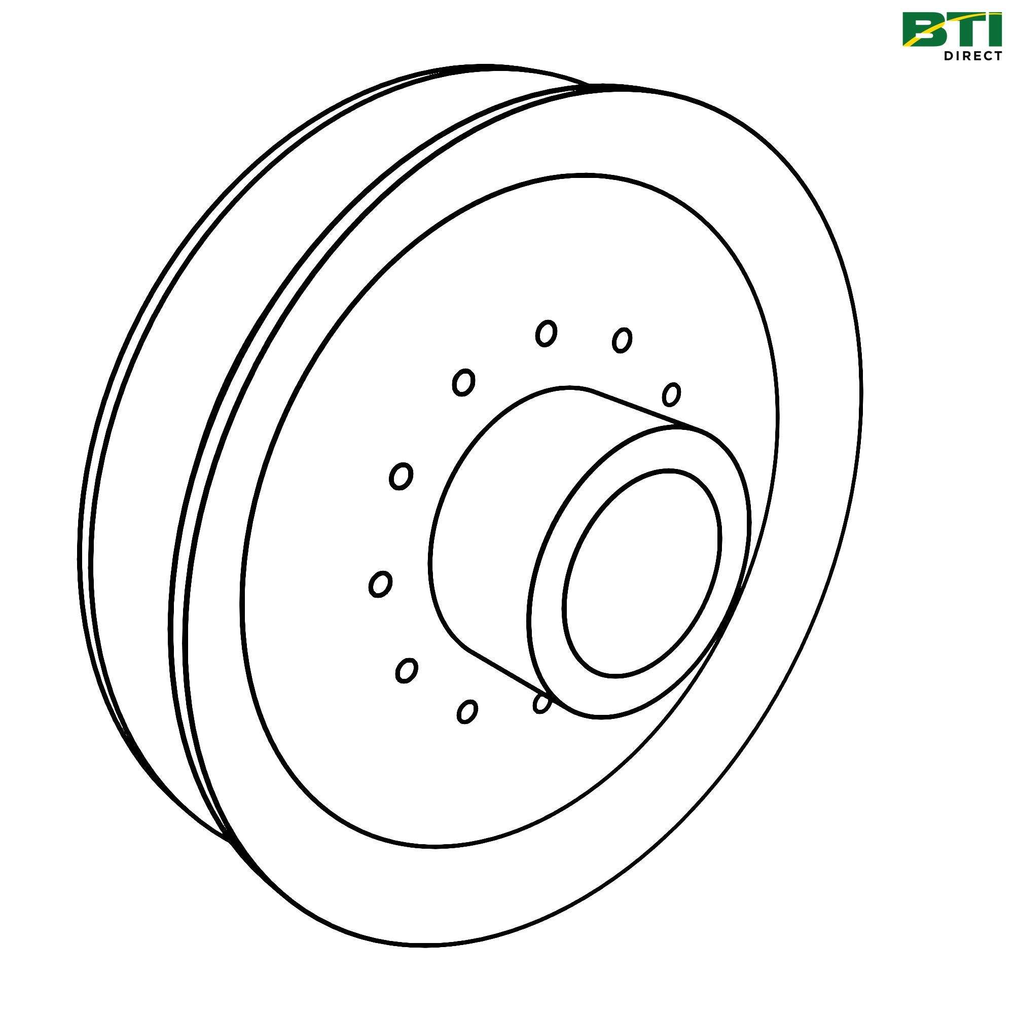 AM124511: Mower Deck Drive Pulley