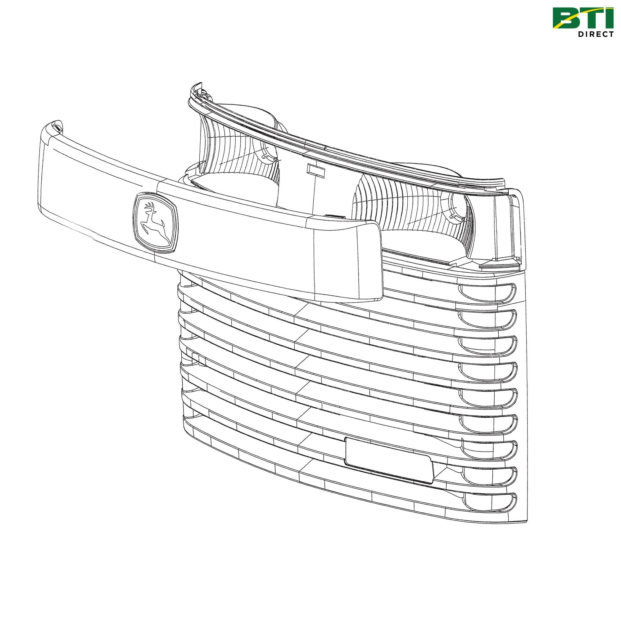 AM131671: Front Hood Grille