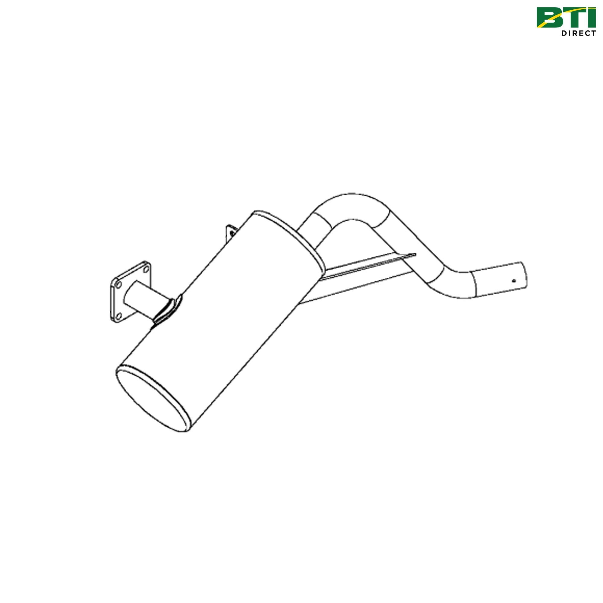 AM136233: Non-Aspirated Round Shaped Muffler