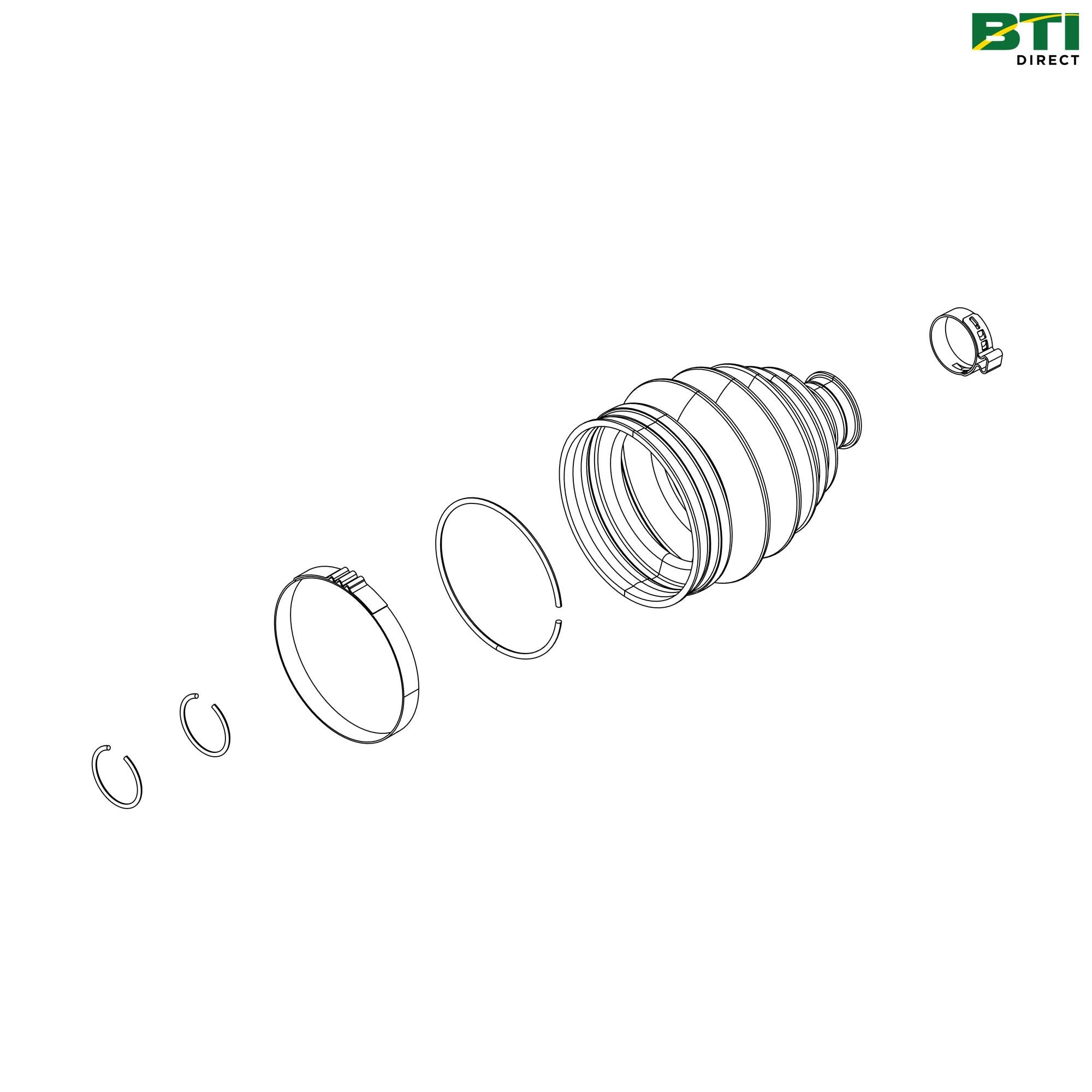 AM146409: Right Side Front Axle Shaft Boot Kit