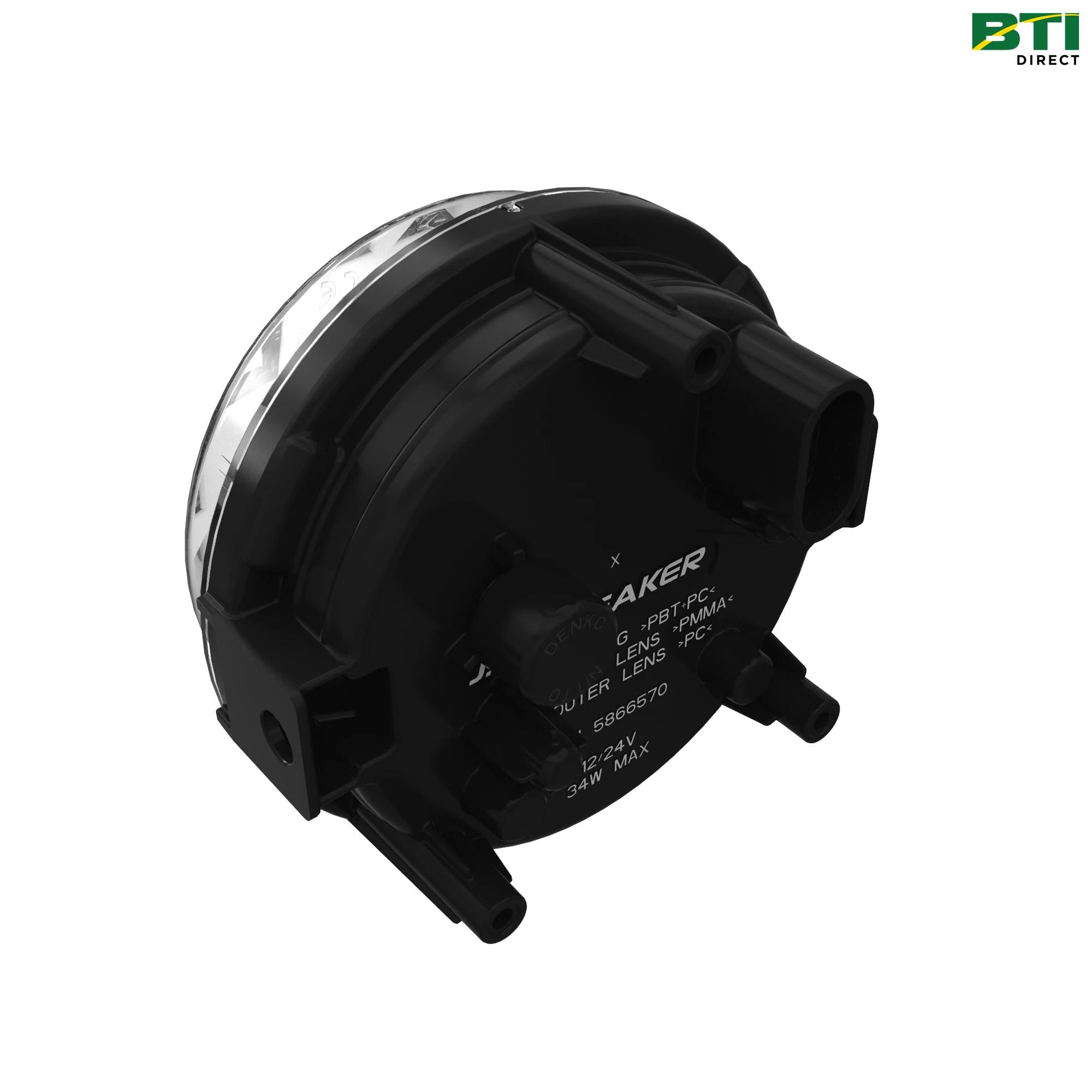 AM146908: Dual Beam Headlamp, 24 Volt, 34 Watt