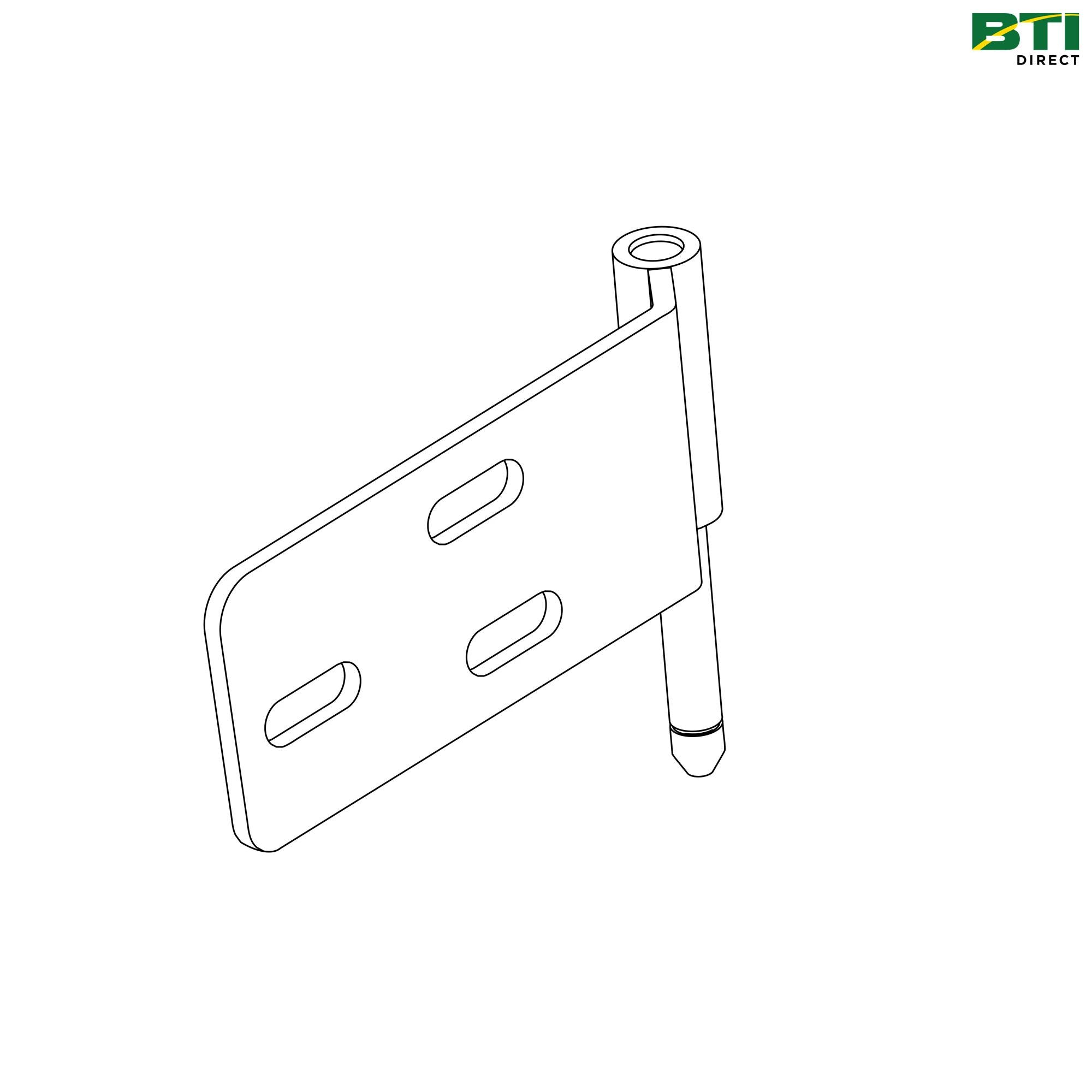 AM147443: Left Side Upper Deluxe Cab Poly Door Hinge