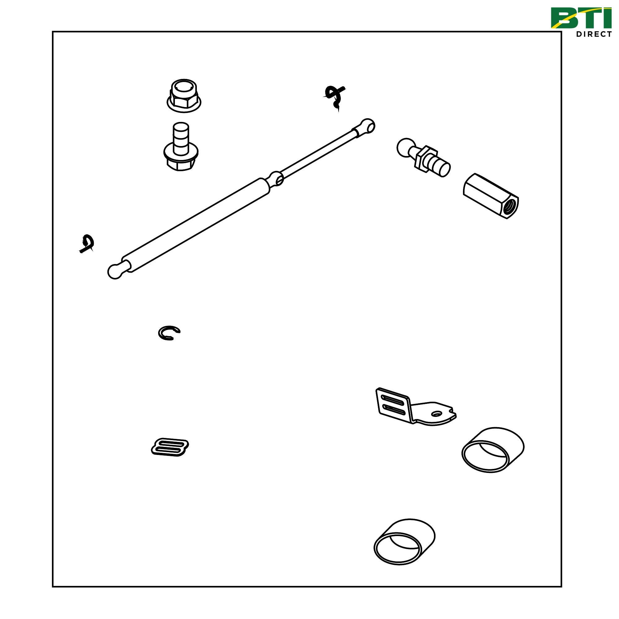 AM147744: Deluxe Cab Poly Door Hardware Kit