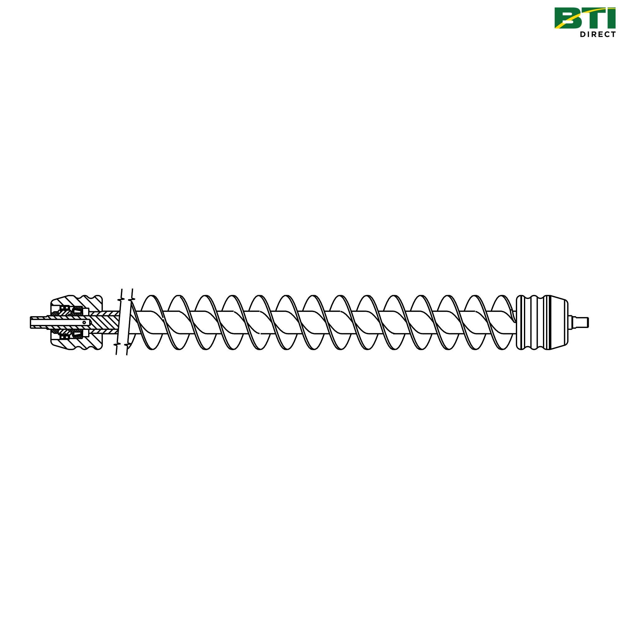 AMT1288: Spiral Roller with Grooved End Caps, 30 inch