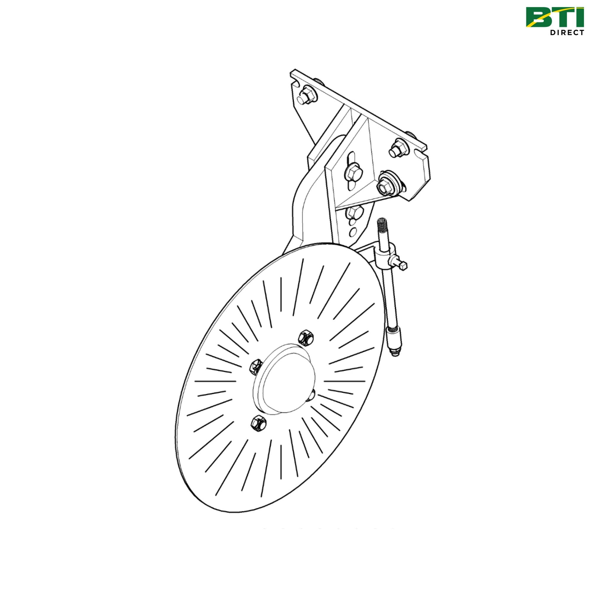 BA29503: Single Unit Fertilizer Opener Disk Assembly