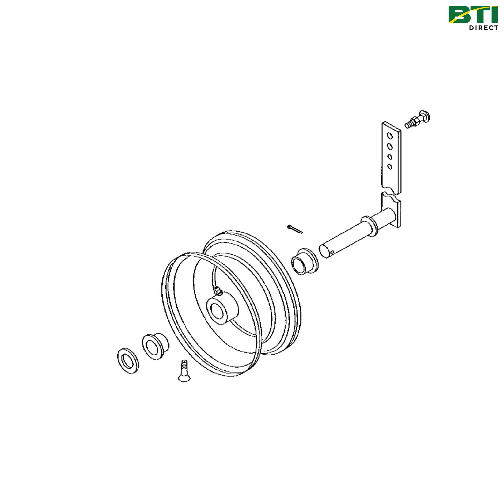 BE22172: Pickup Gauge Wheel and Support Attachment