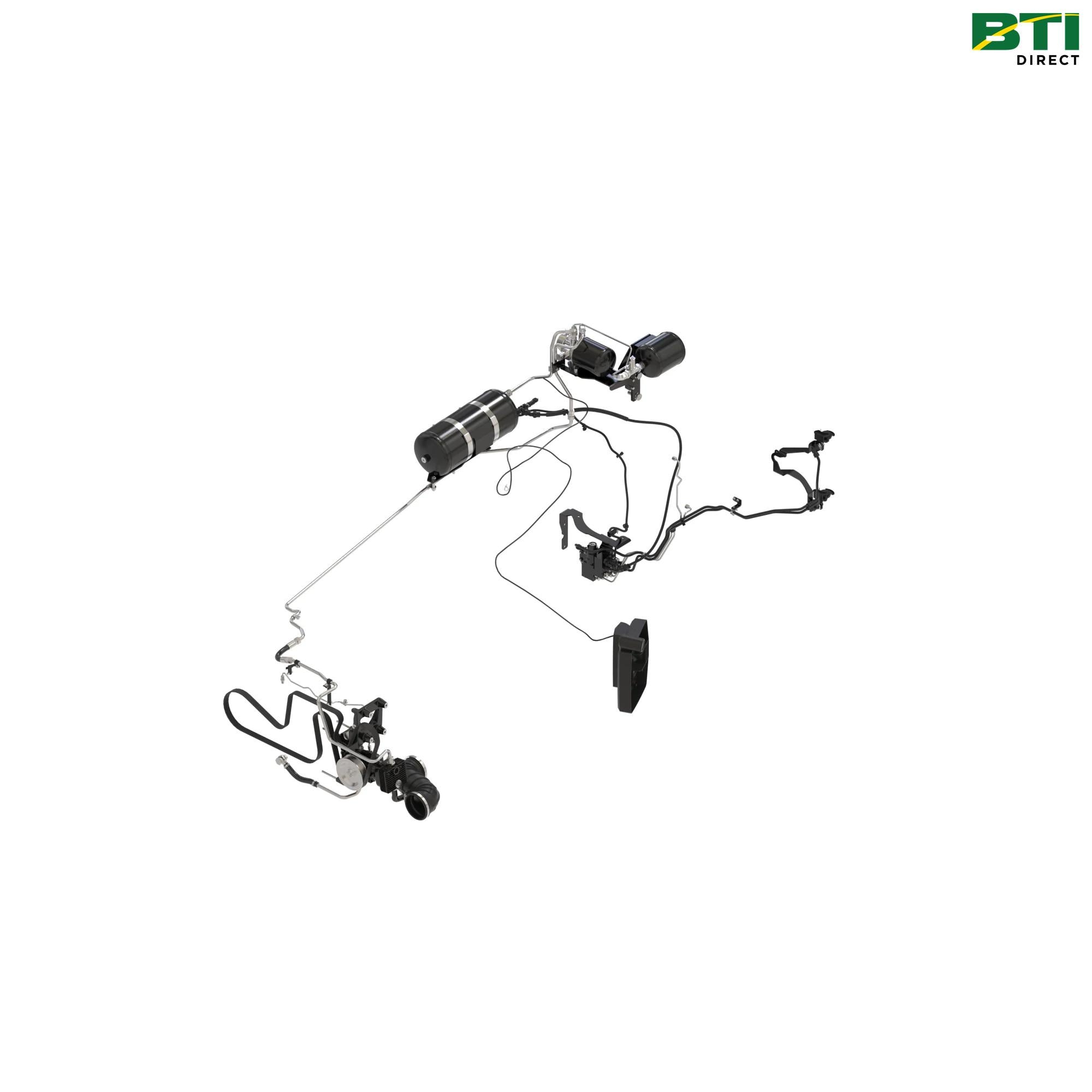 BL16043: Air Trailer Brake 2L Valves and Couplers Attachment with Front Axle Brake