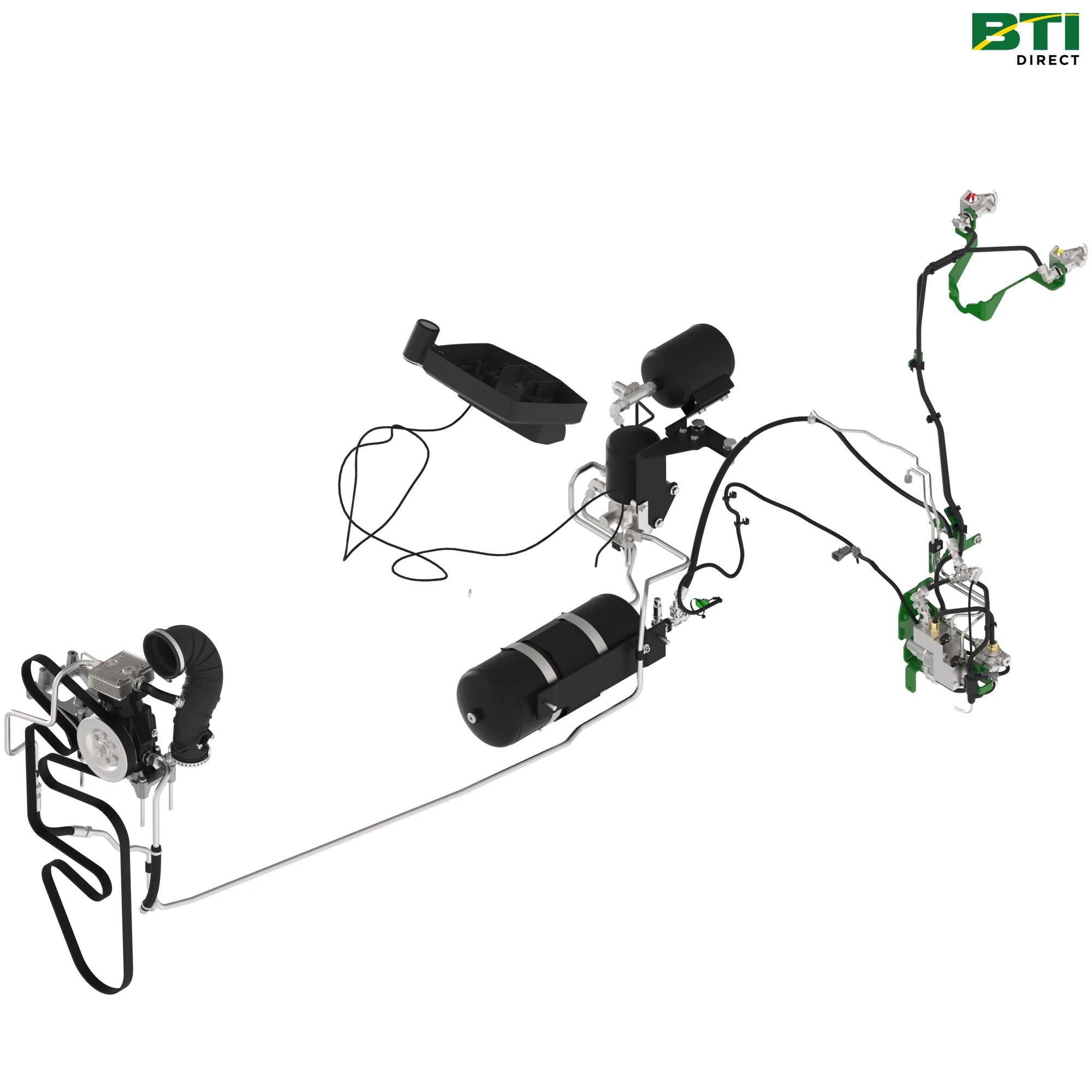 BL16260: Air Trailer Brake 2 Lines, Valves, and Couplers Attachment